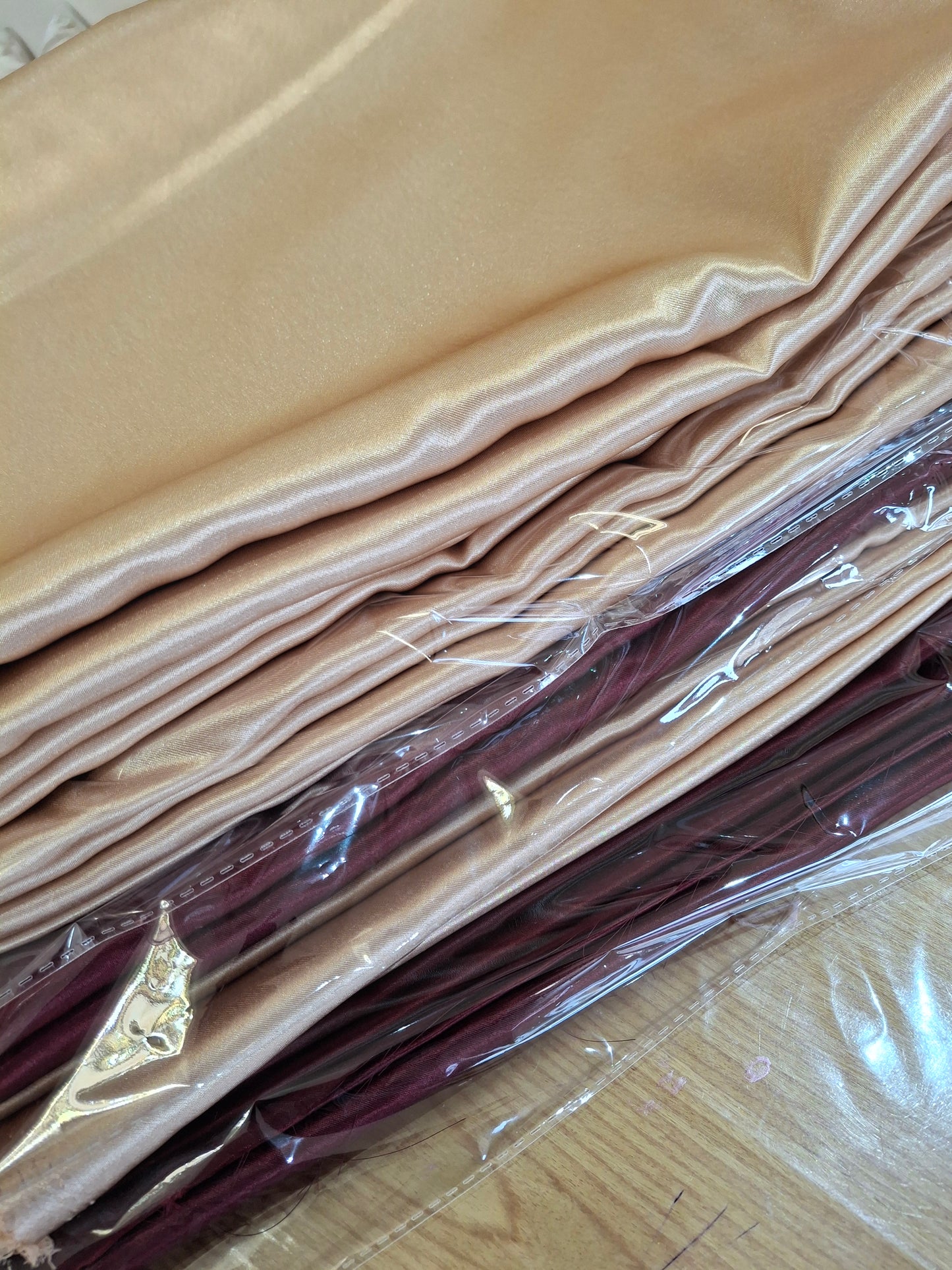 Satin silk Top Quality Full Suit Set, 7 Colours(4 meters)60"width
