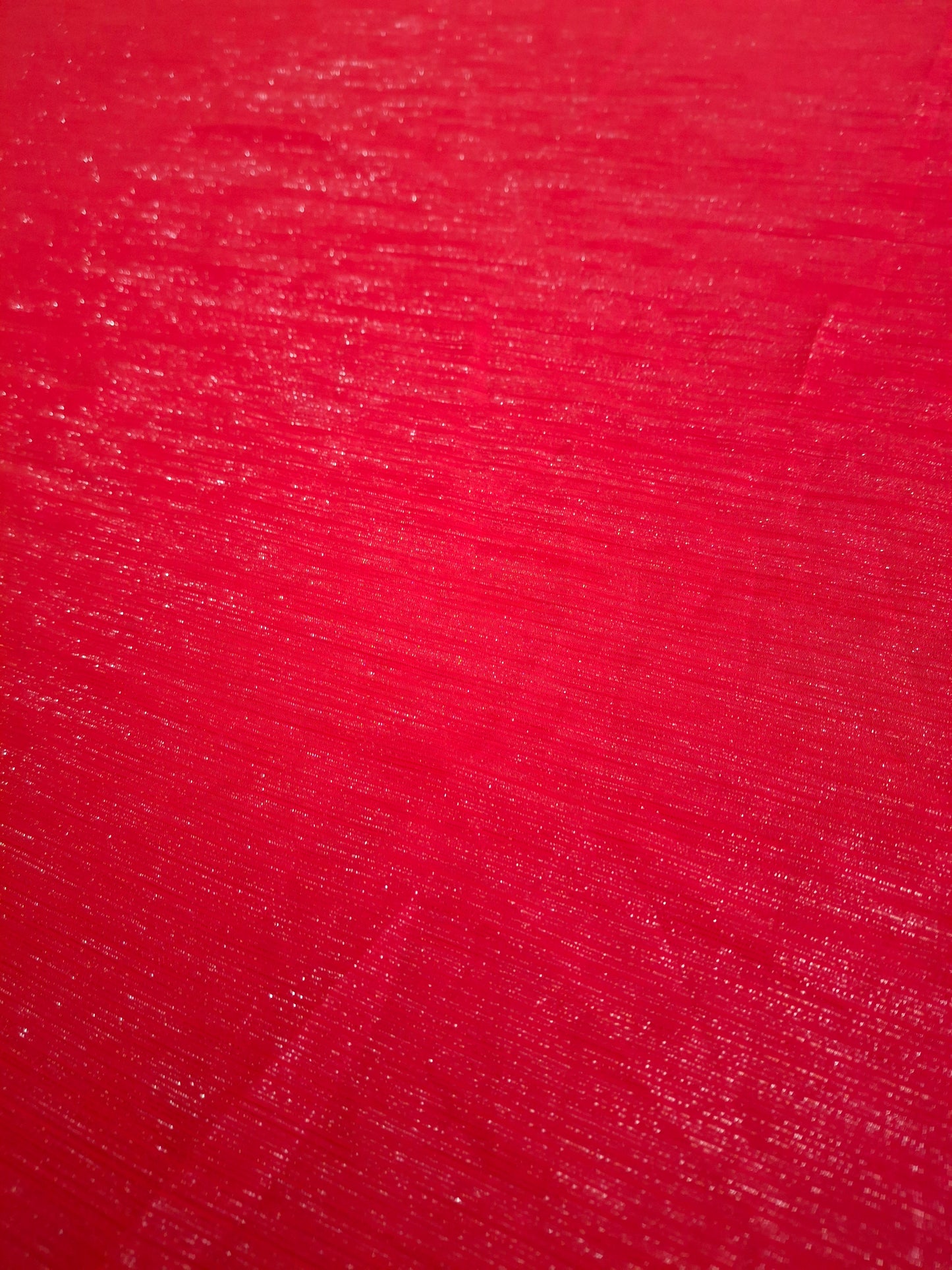 Red Shimmer Crinkle Fabric (sold by the meters)