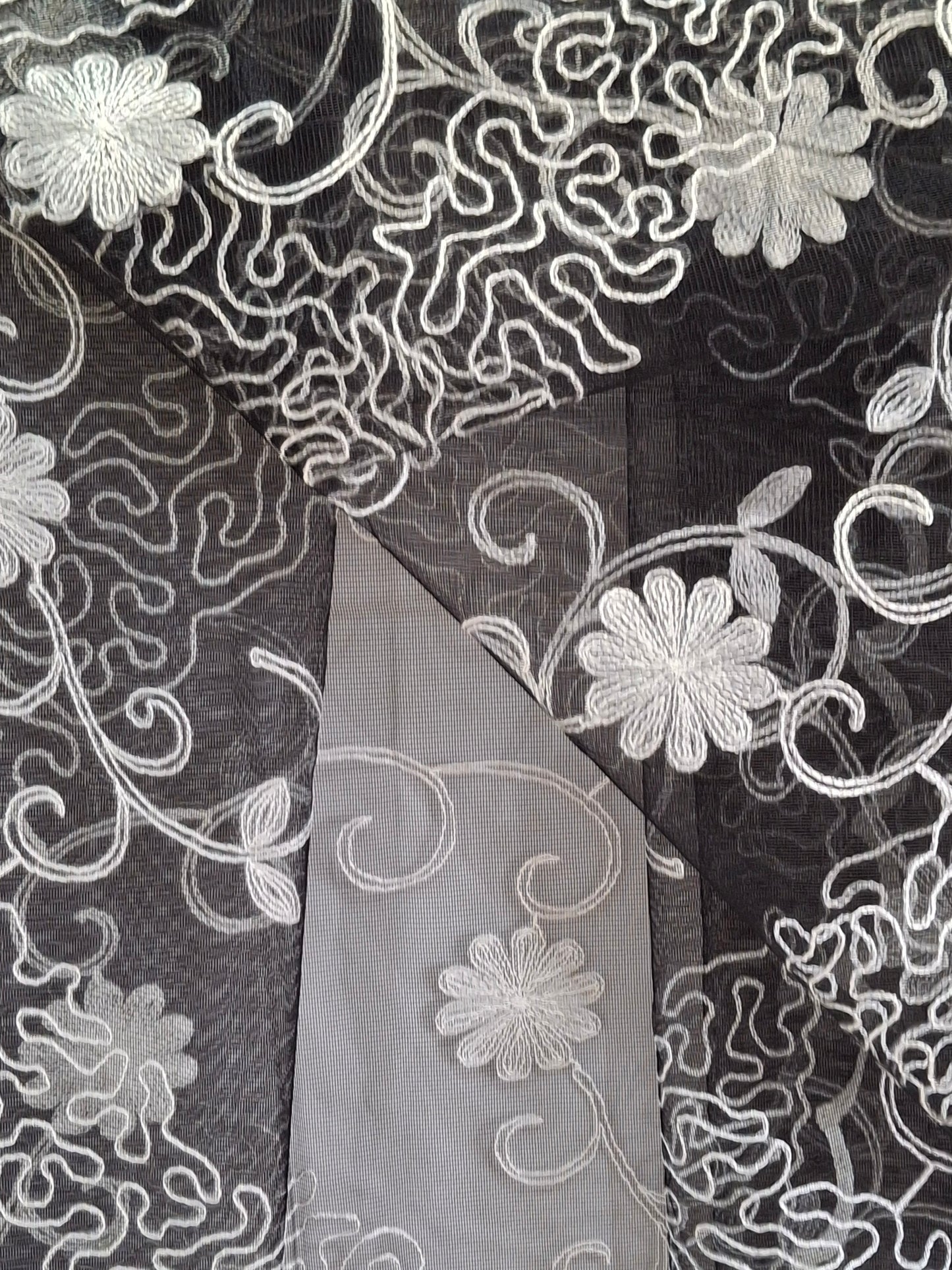 Lightweight Plain Net and Embroidered Dupatta(2.30 meters length)