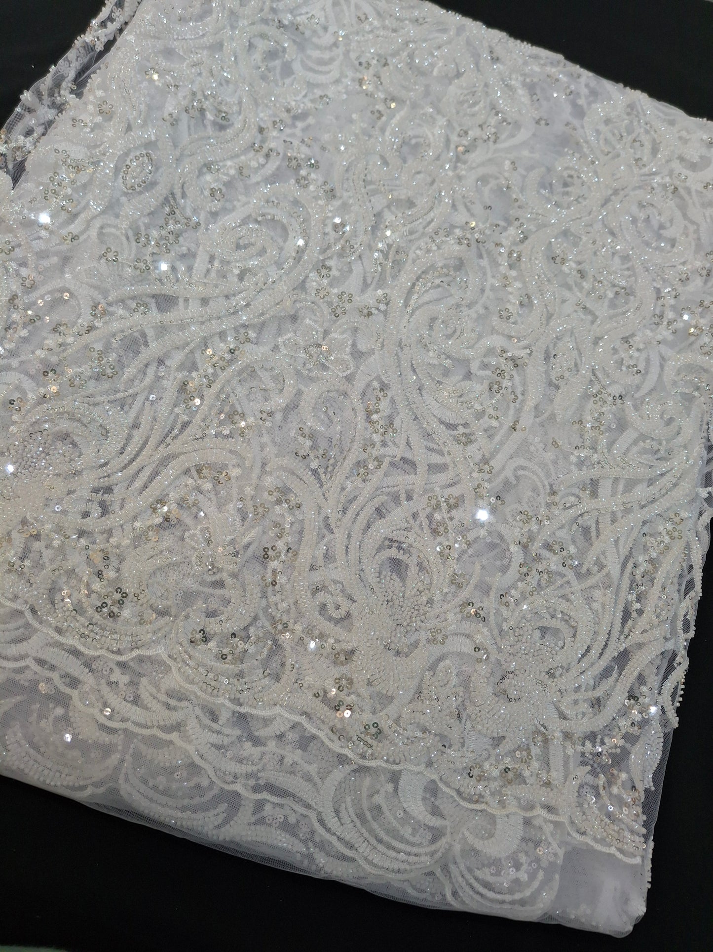 Luxurious Embroidered Net ,CutDanaWork(full suit set 4 piece)