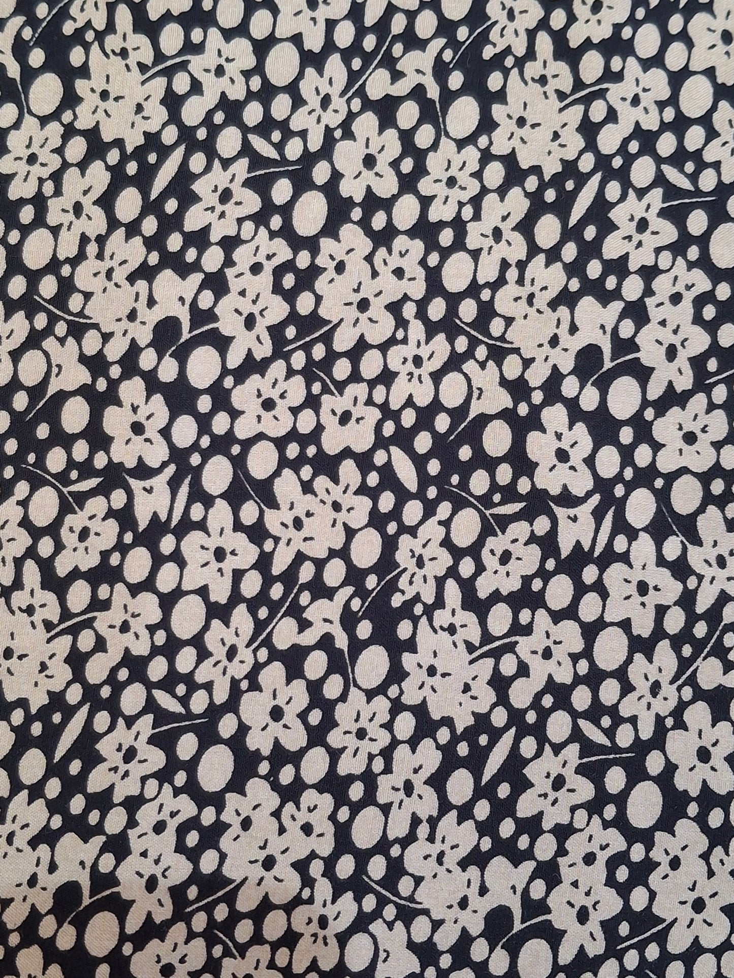 Midnight Petals Viscose Full Suit