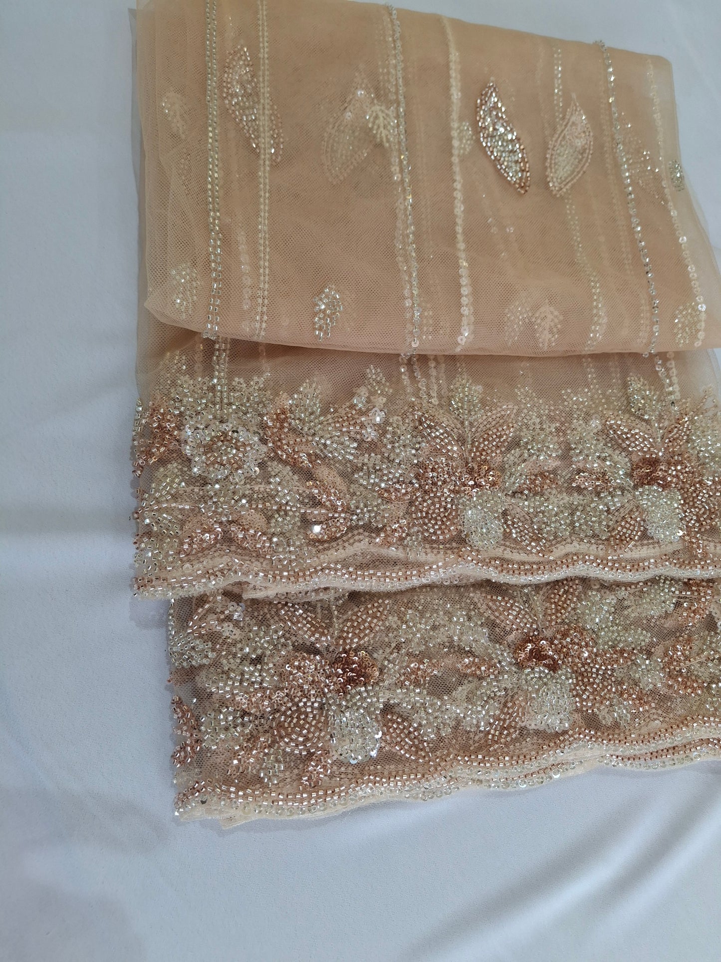 Cut Dana,Sequins,Heavy Embroidered Luxurious Net Fabric(4 piece suit set)