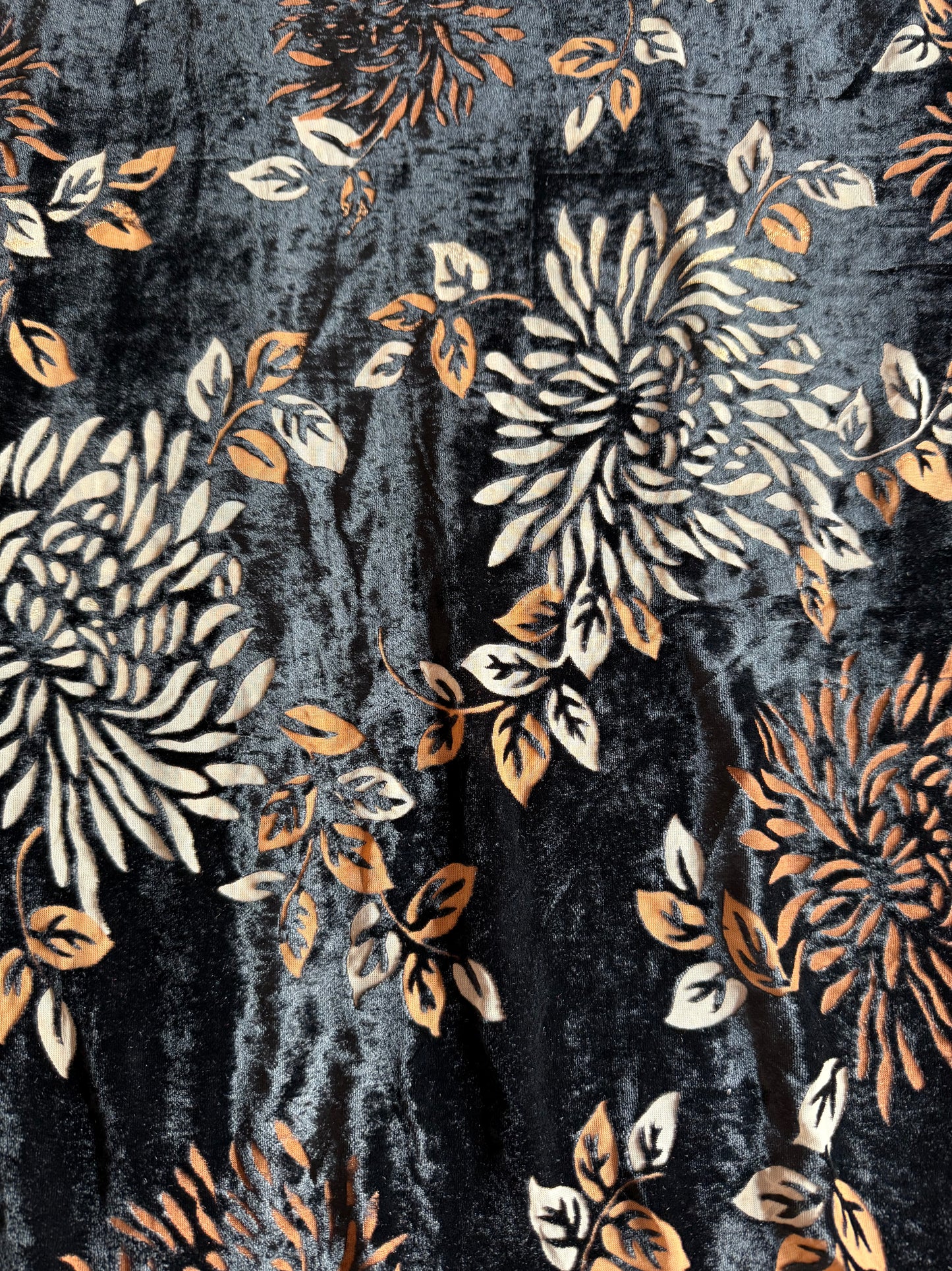 Fancy silk burnout velvet,2 piece suit with lining