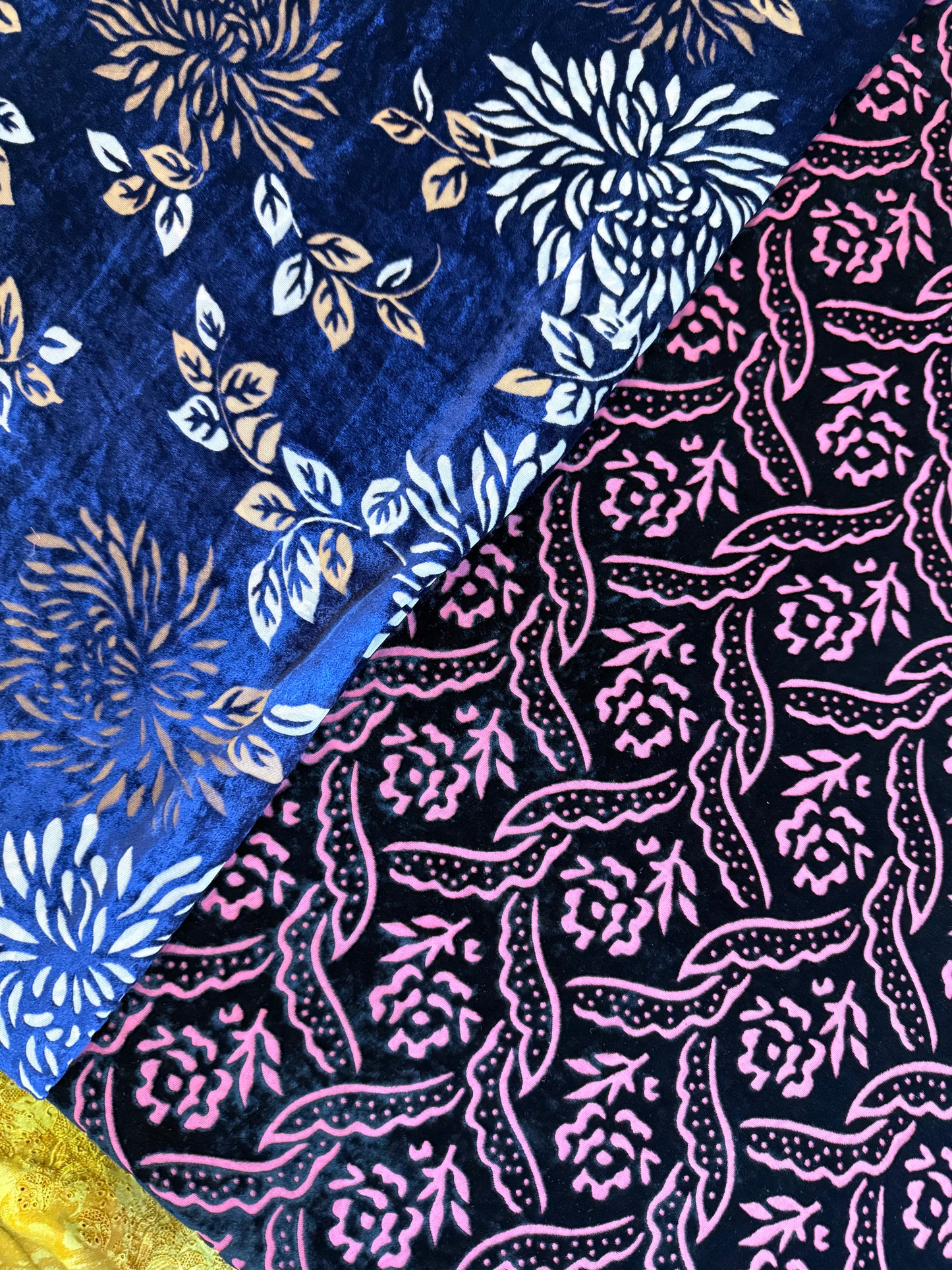 Fancy silk burnout velvet,2 piece suit with lining(6.30meters fabrics)