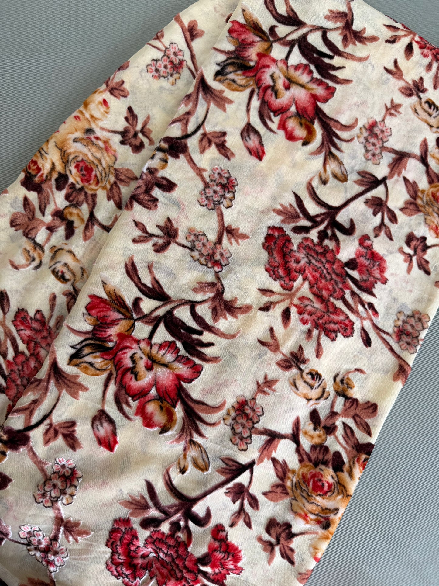 Fancy silk burnout velvet,2 piece suit with lining(6.30meters fabrics)