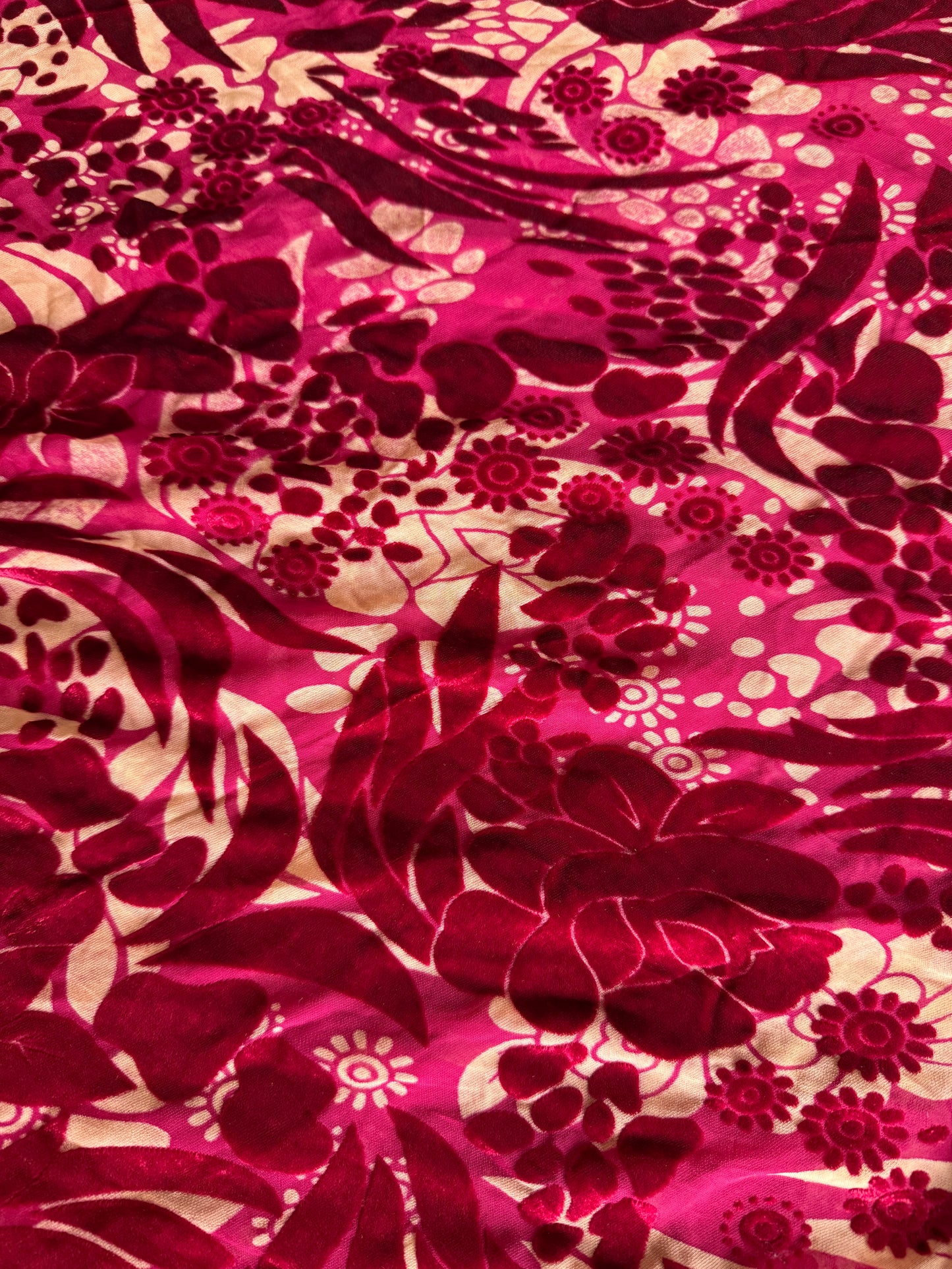 Fancy silk burnout velvet,2 piece suit with lining(6.30meters fabrics)