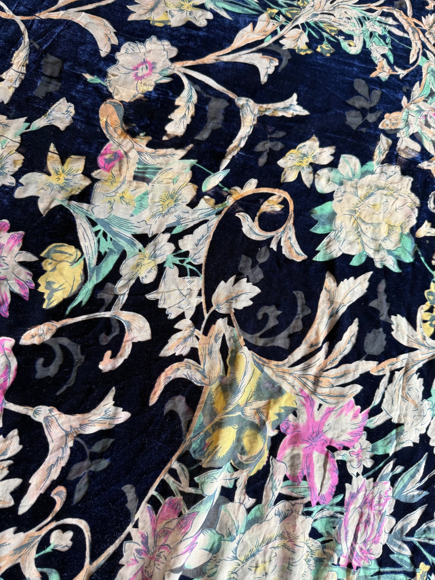 Fancy silk burnout velvet,2 piece suit with lining(6.30meters fabrics)