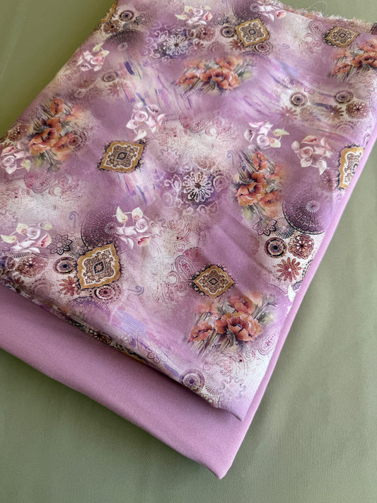 Viscose Fabrics Top Quality Full Suit Set, 4 meter,60"Width