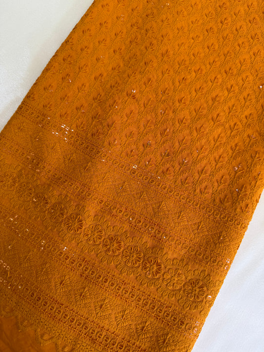 Embroidered Eyelet Cotton Fabric,2 meters