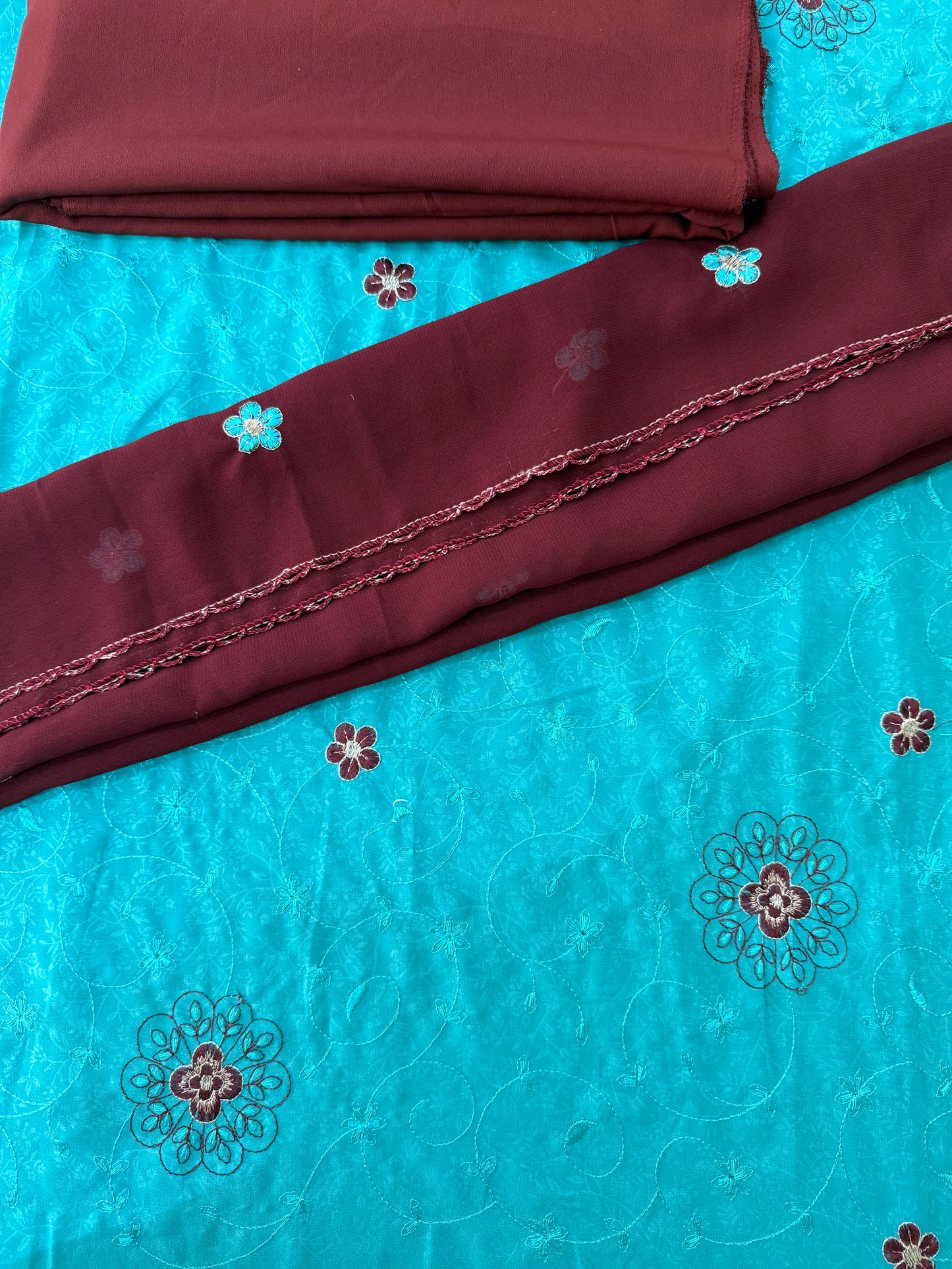 Georgette and Crepe Chiffon georgette 4 meters