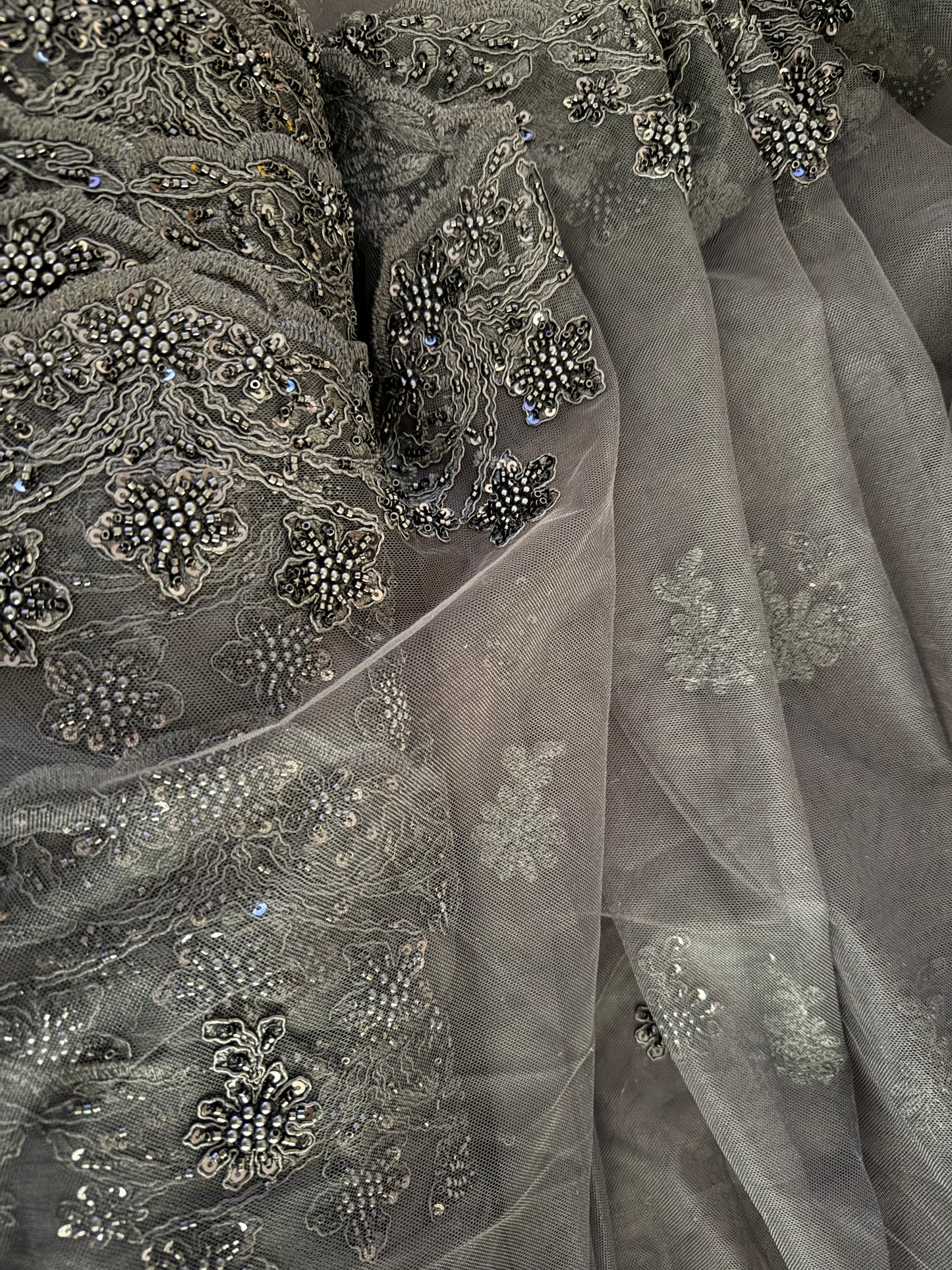 Luxurious ,Cut Dana Work,Net Dupatta Heavy Embroidered Sequins (2.3 meters)