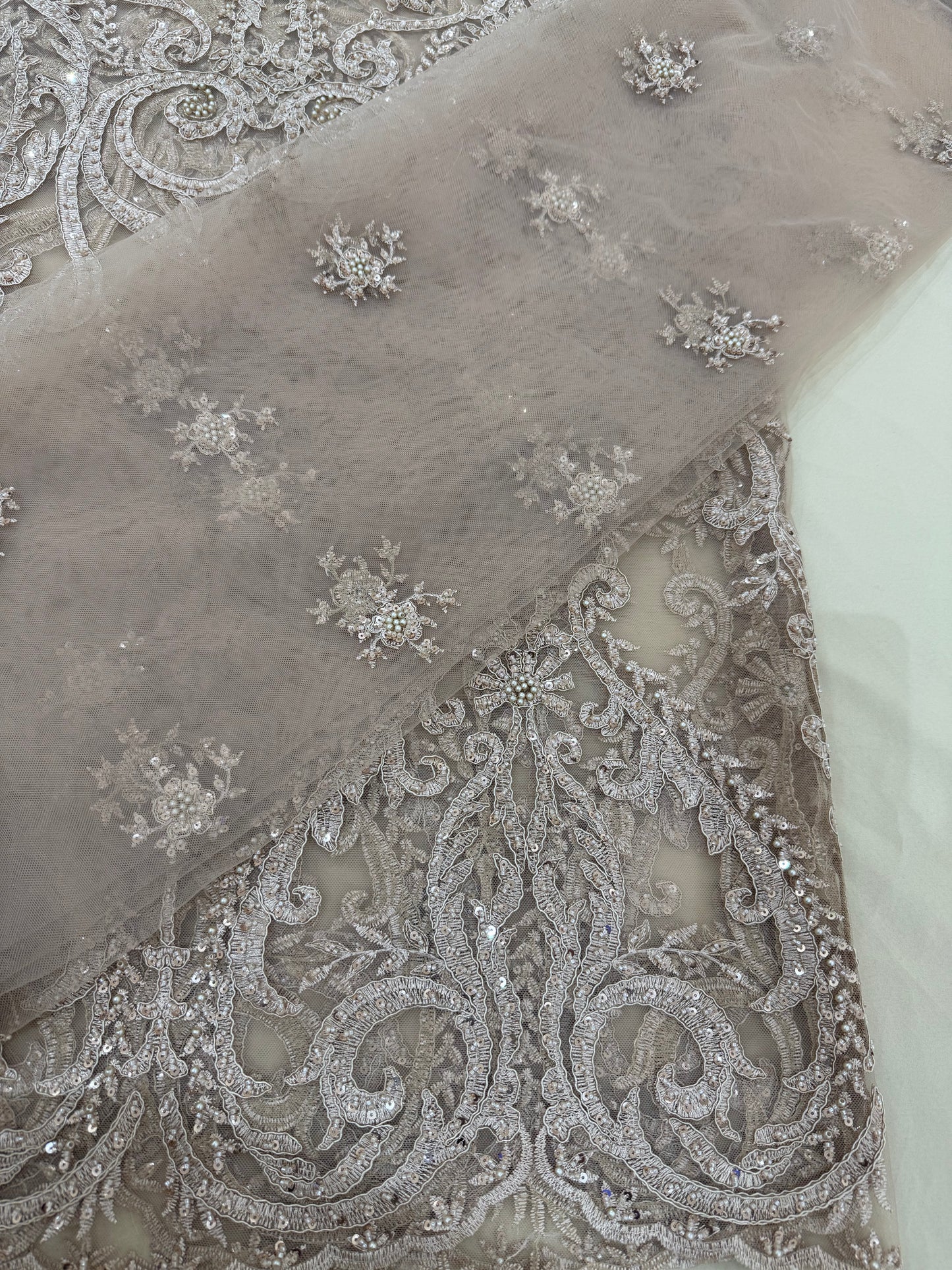 Cut Dana Luxury Heavy Embroidered Gold Net Unstitched 4 piece Full Suit