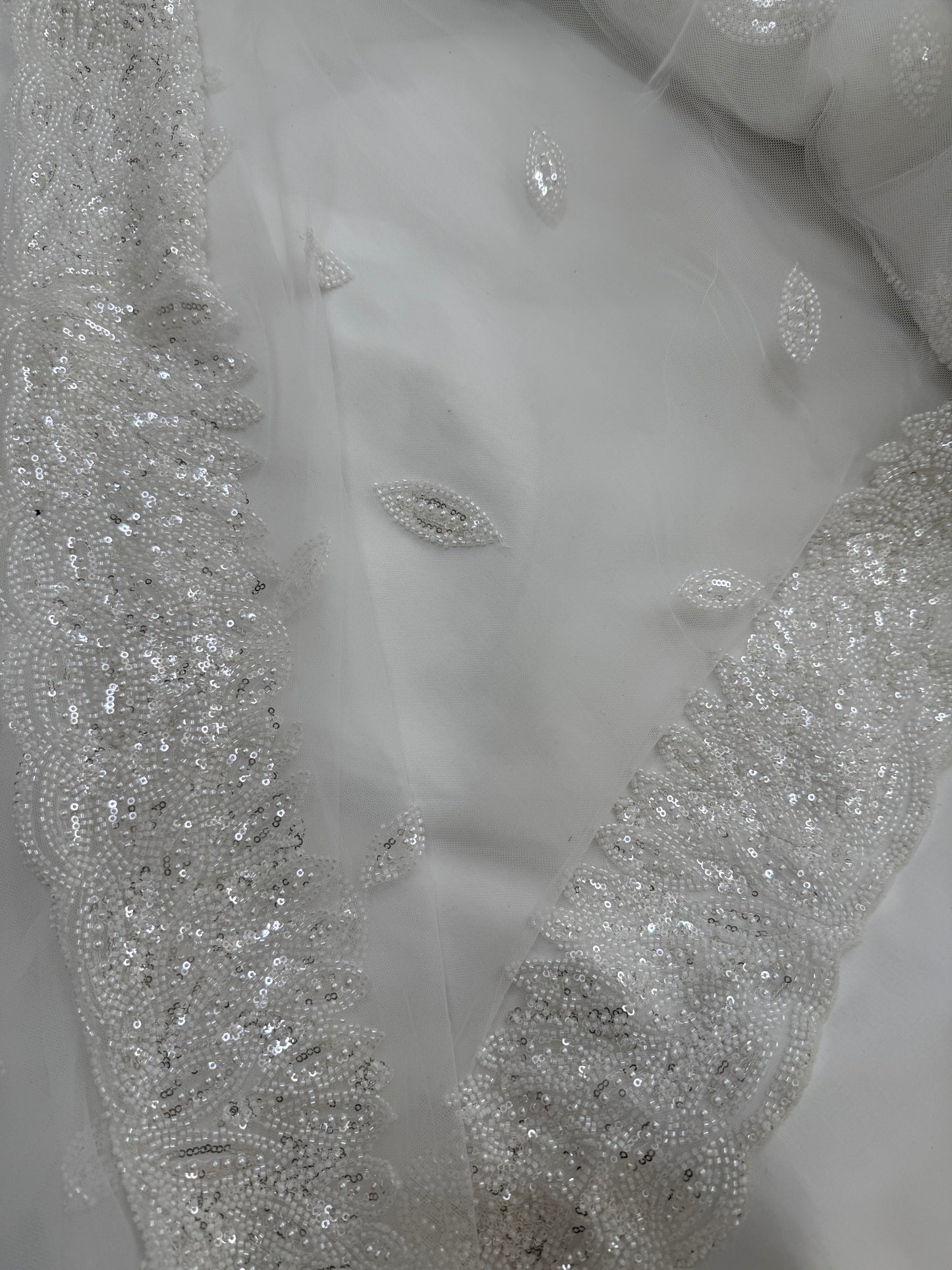 Luxurious ,Cut Dana Work,Net Dupatta Heavy Embroidered Sequins (2.3 meters)