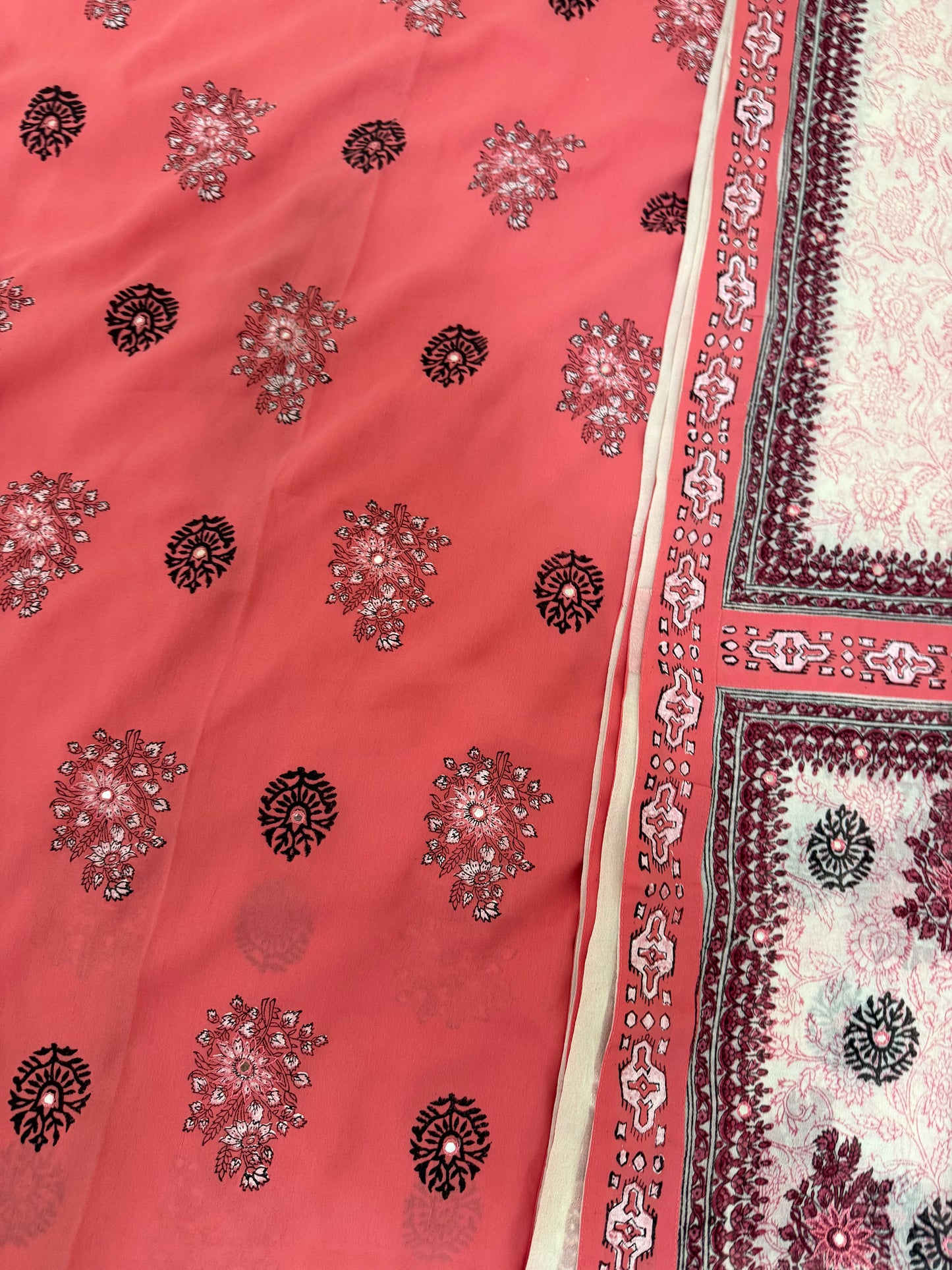 Viscose Fabric and georgette (4 meters)