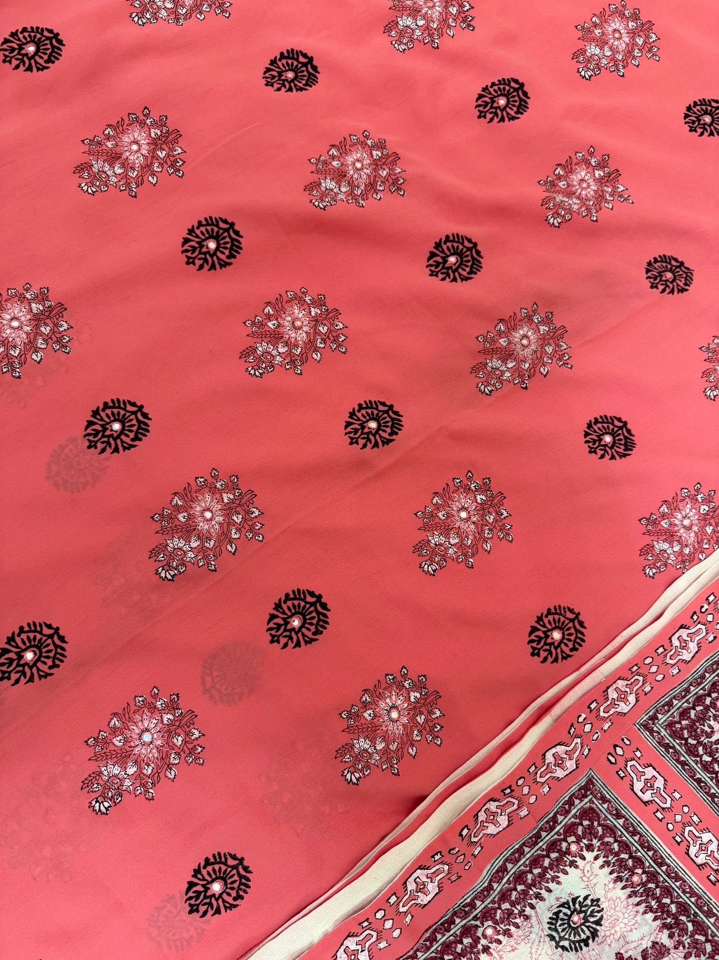 Viscose Fabric and georgette (4 meters)