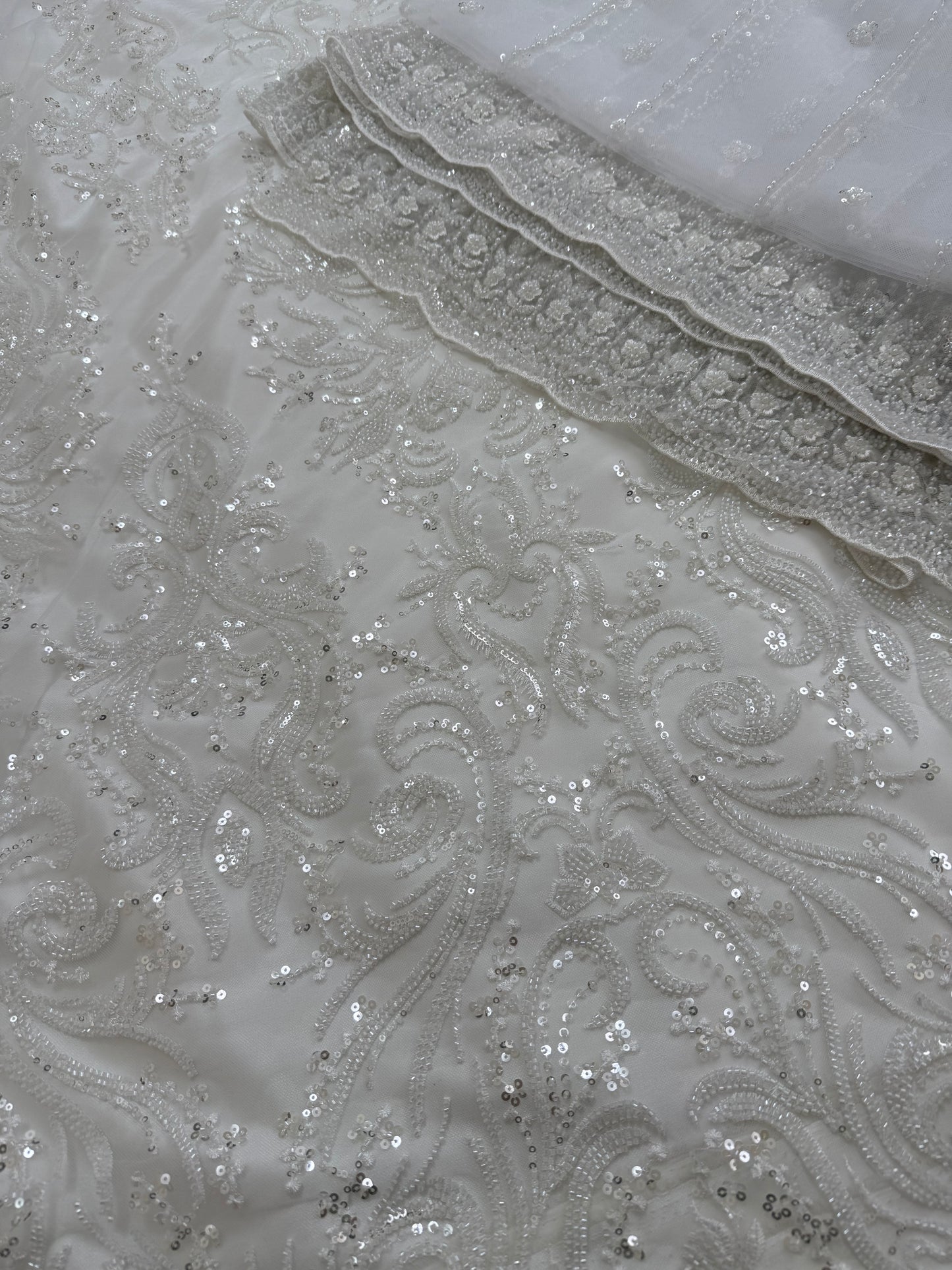 Luxurious Embroidered Net ,CutDanaWork(full suit set 4 piece)