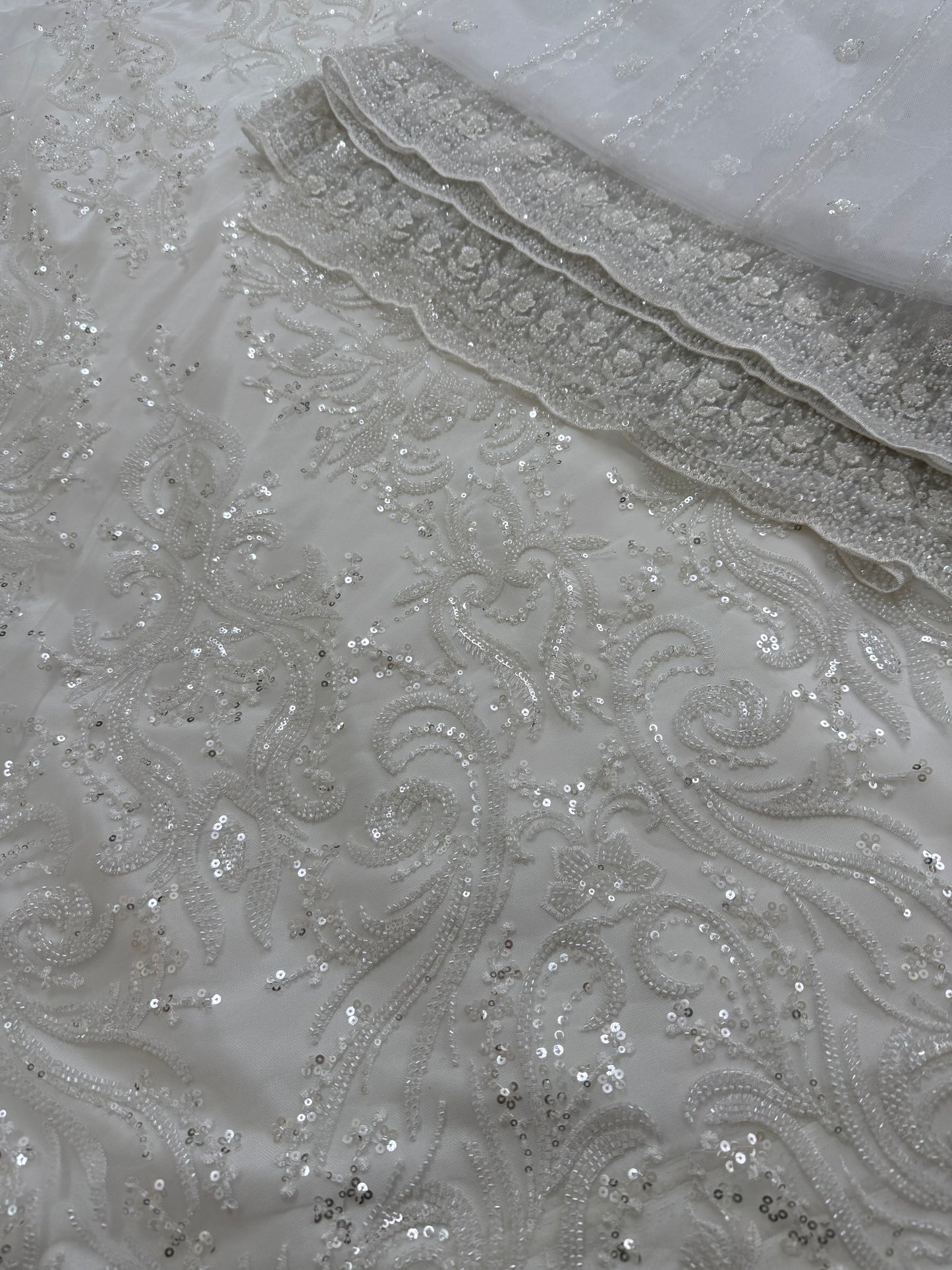 Luxurious Embroidered Net ,CutDanaWork(full suit set 4 piece)