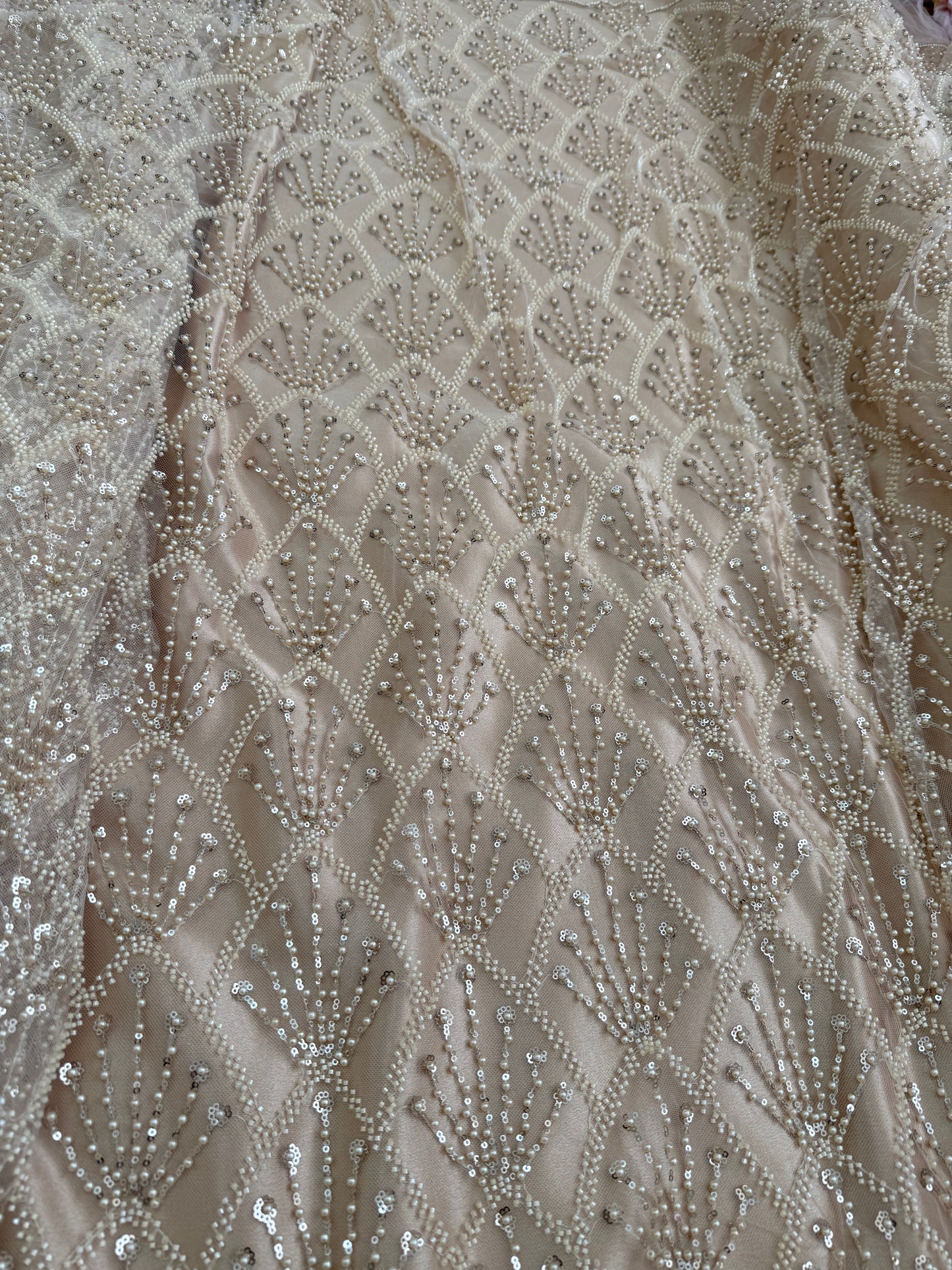 Heavy Embroidered Sequins and Cut Dana Work 4 Piece Suit Set