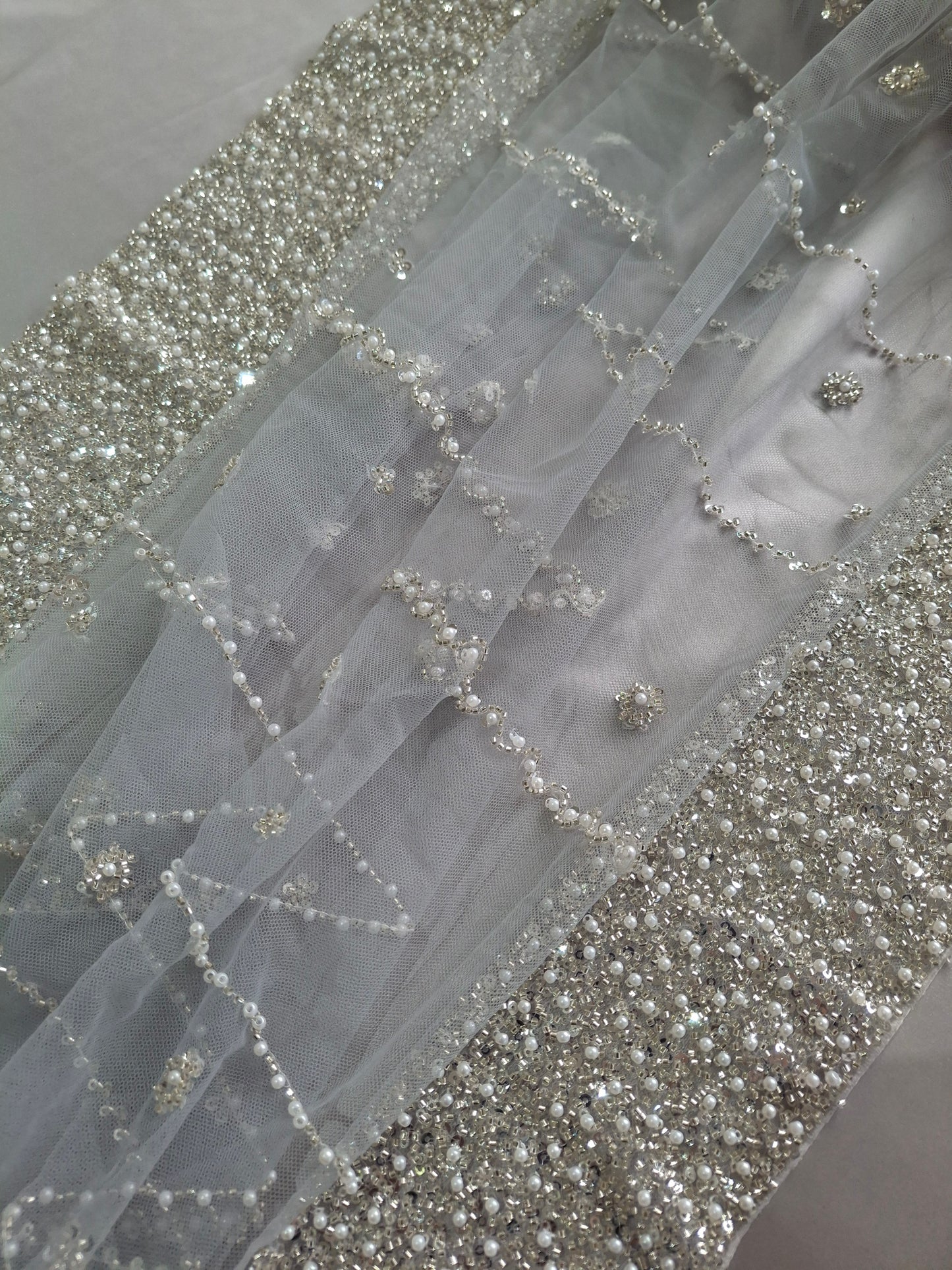 Cut Dana Work Luxurious Embroidered Net Fabric(4 piece suit set)