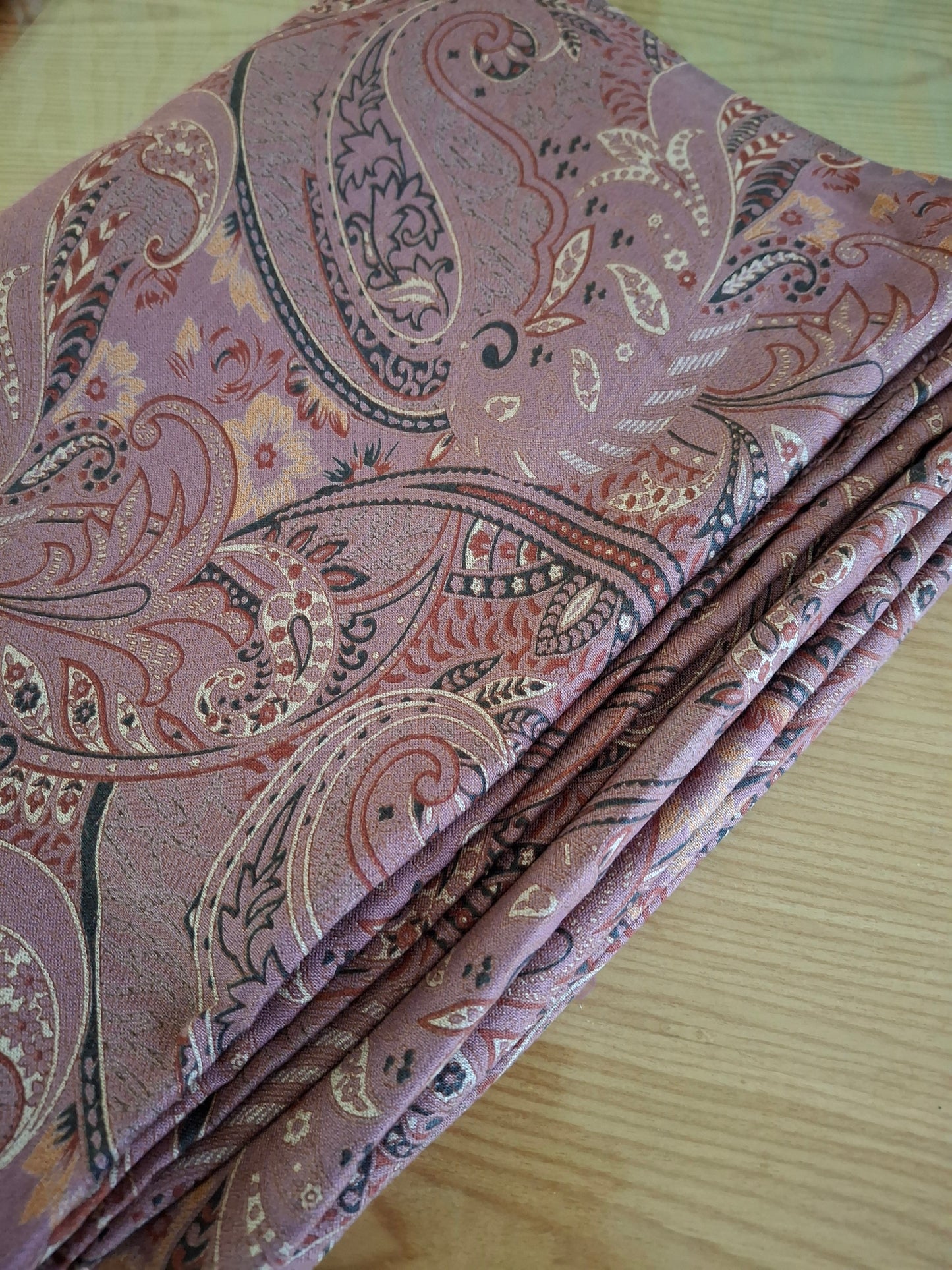 Original Alpiane Paisley Flower Printed( full suit set 4 meters)
