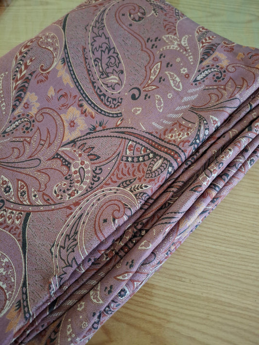 Original Alpiane Paisley Flower Printed( full suit set 4 meters)