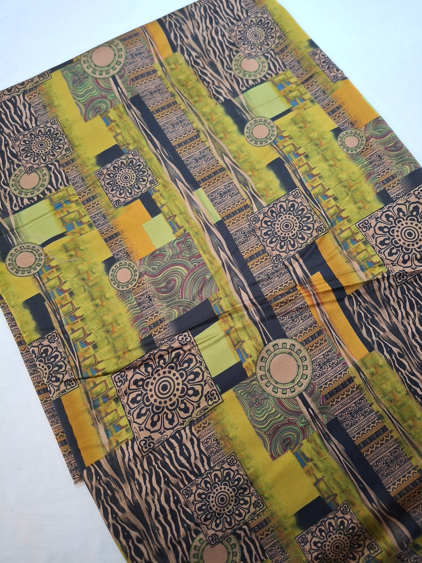 Printed Silk High Quality Full Suit Set,4 Meters Each,60"width
