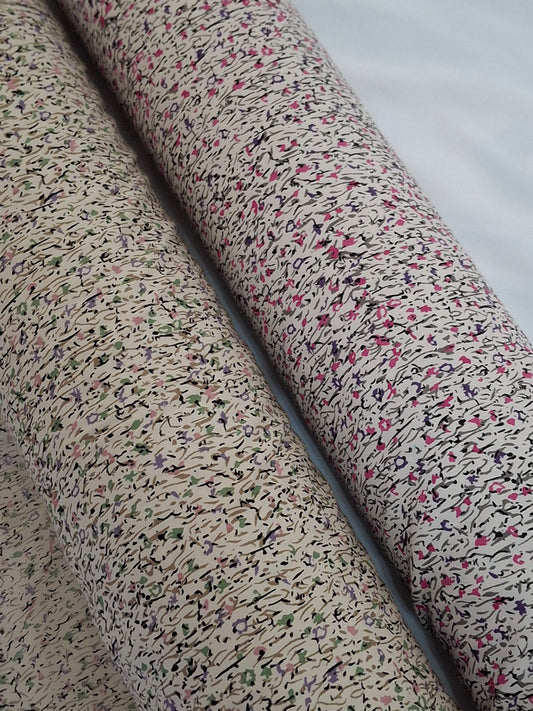 Abstract Floral Viscose Top Quality(suit set ,4 meters)