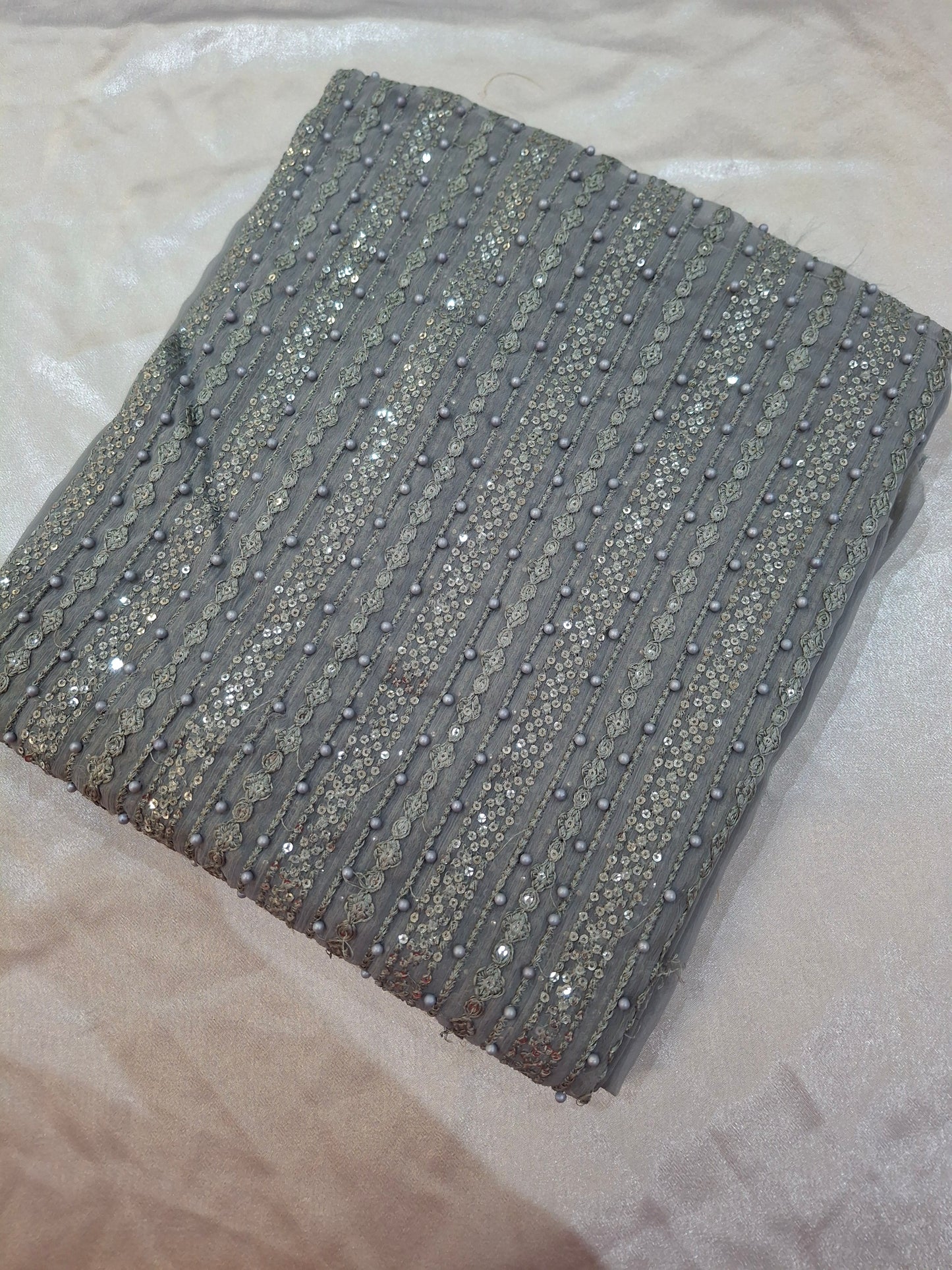 Pure Chiffon Unstitched Dress,4 piece suit set