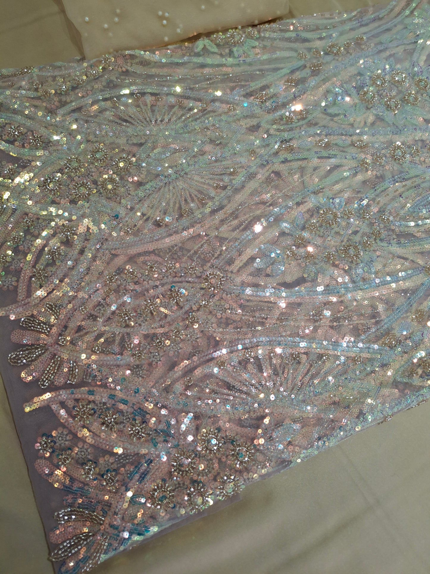 Cut Dana Luxury Heavy Embroidered Gold Net Unstitched 4 piece Full Suit