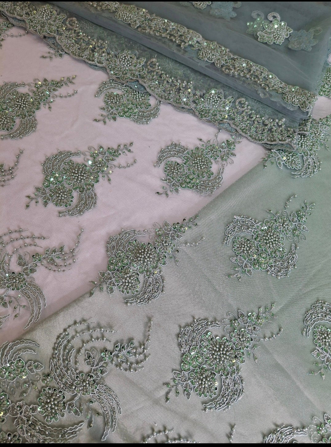 Luxurious Embroidered Navy Blue Net(Full suit set 4 piece)