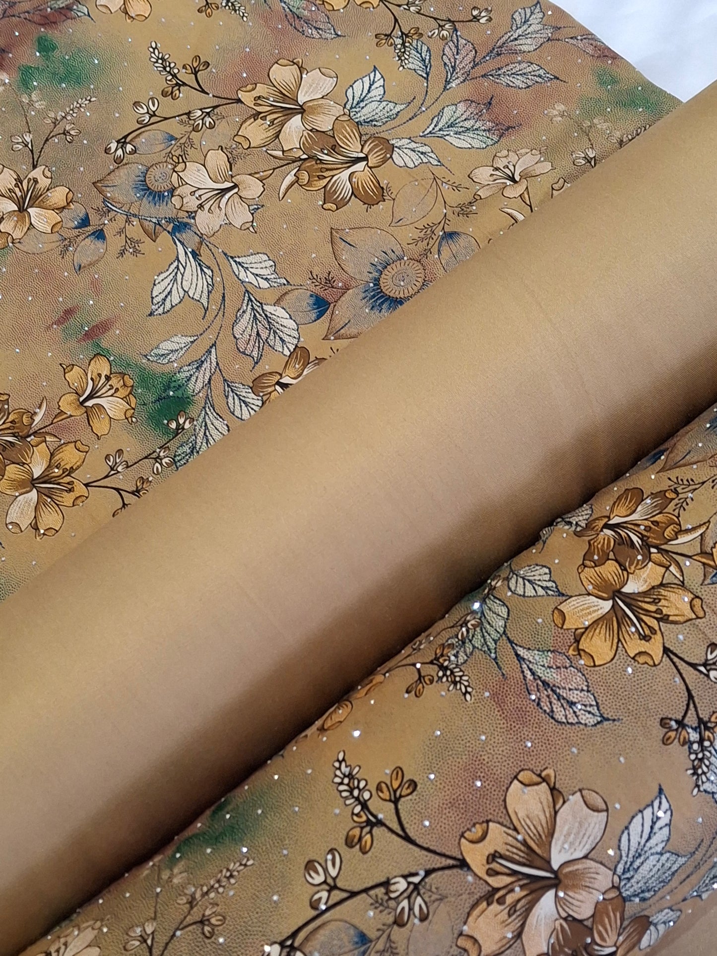 Printed Twill Viscose Marina Top Quality 60"width,4 meters