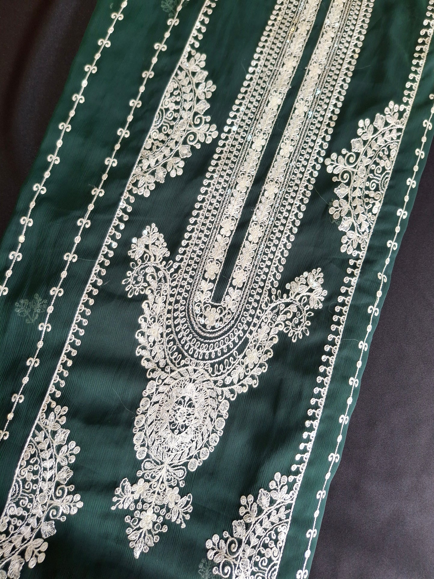 Embroidered Chiffon 4 Piece Suit Set