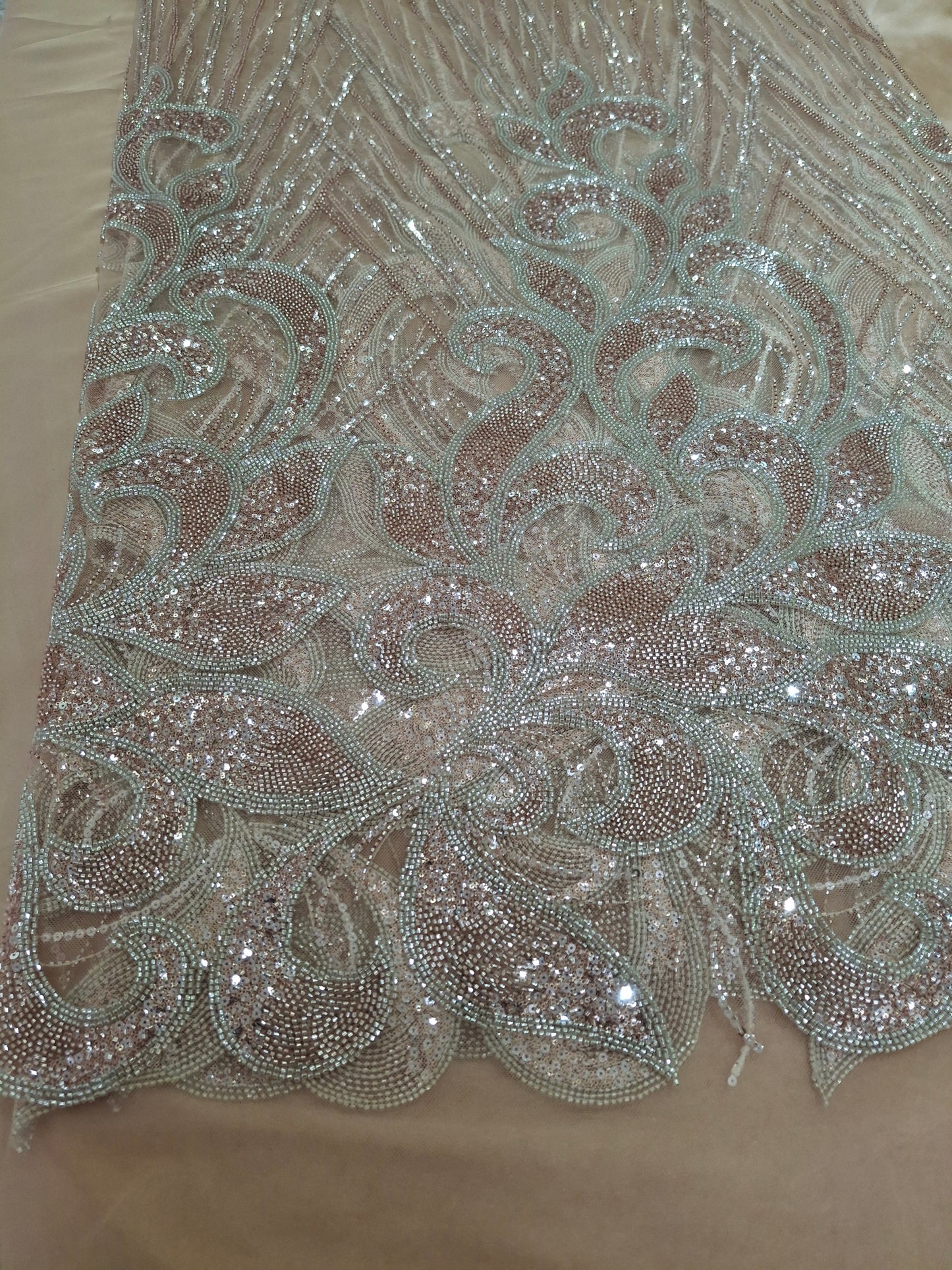 Cut Dana Luxury Heavy Embroidered Gold Net Unstitched 4 piece Full Suit