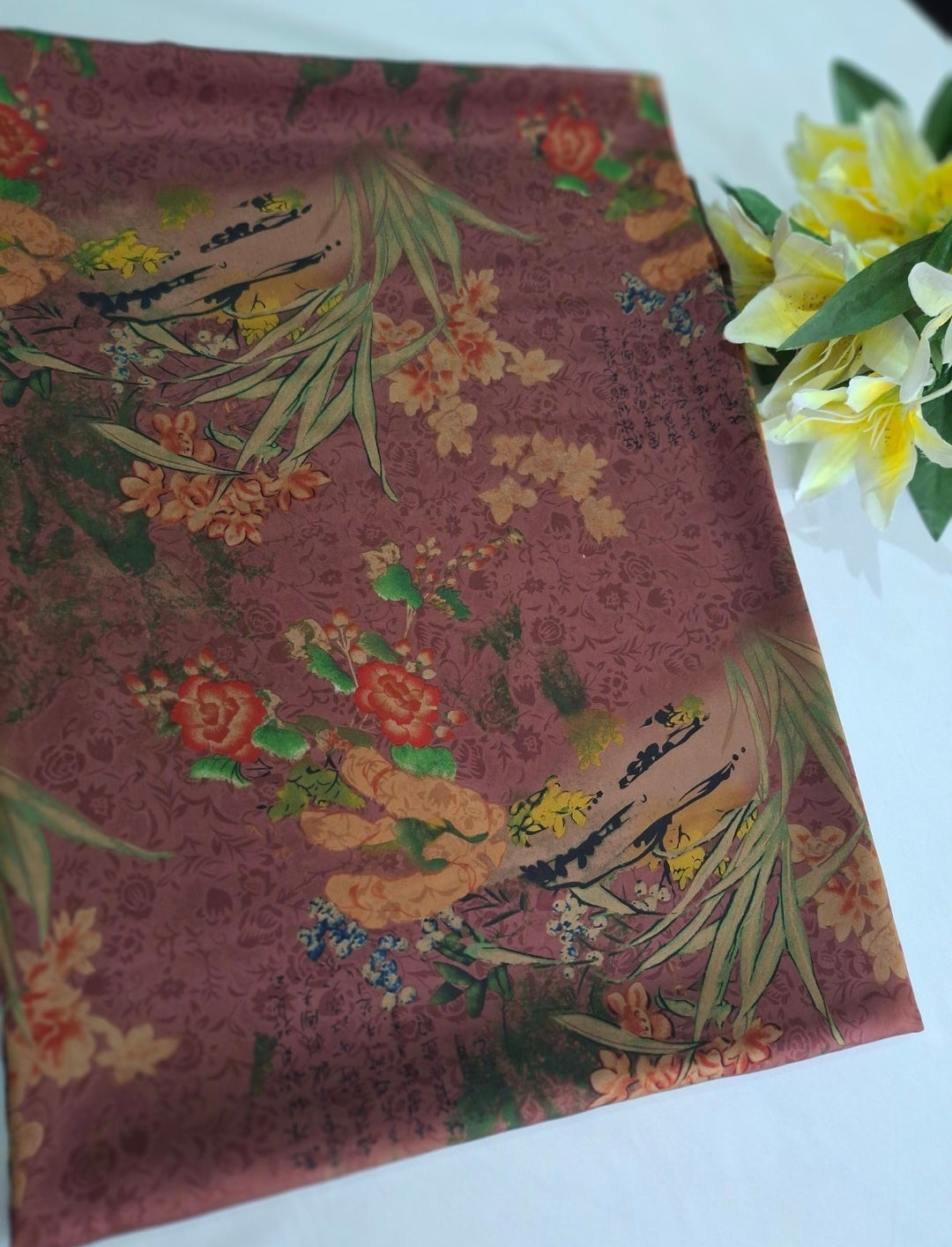 Printed Silk High Quality Full Suit Set,4 Meters Each,60"width