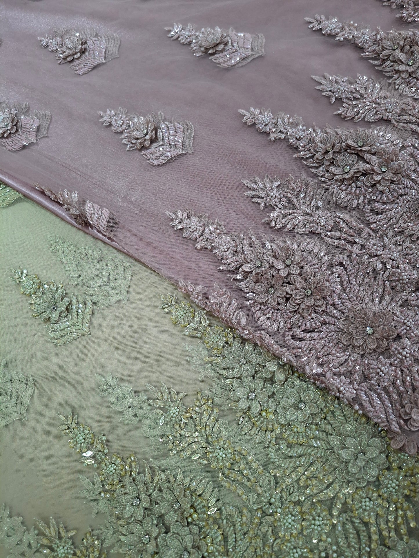 Cut Dana Heavy Embroidered Net,4 piece suit set