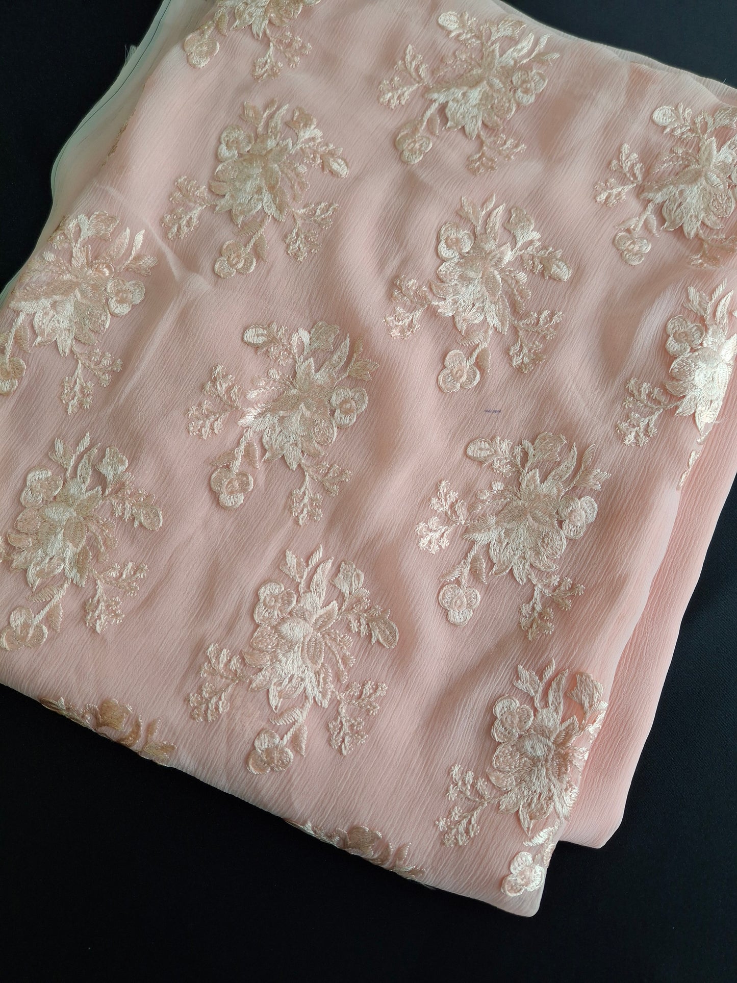 Embroidered Chiffon Fabrics Best Quality 4 Piece Suit Set