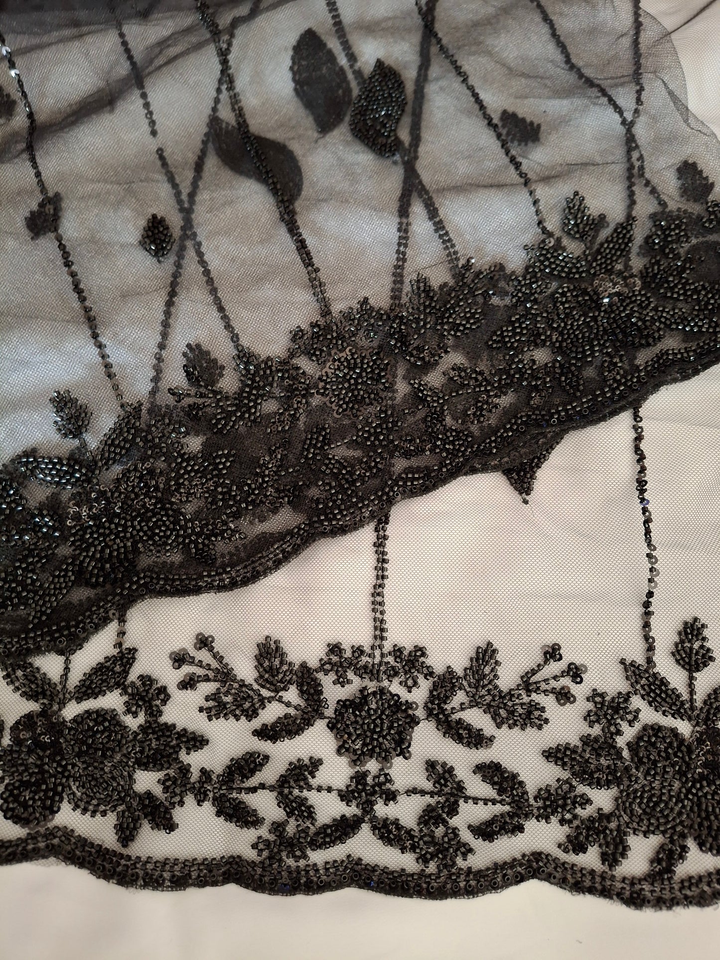 Cut Dana,Net Dupatta Heavy Embroidered Sequins (2.3 meters)