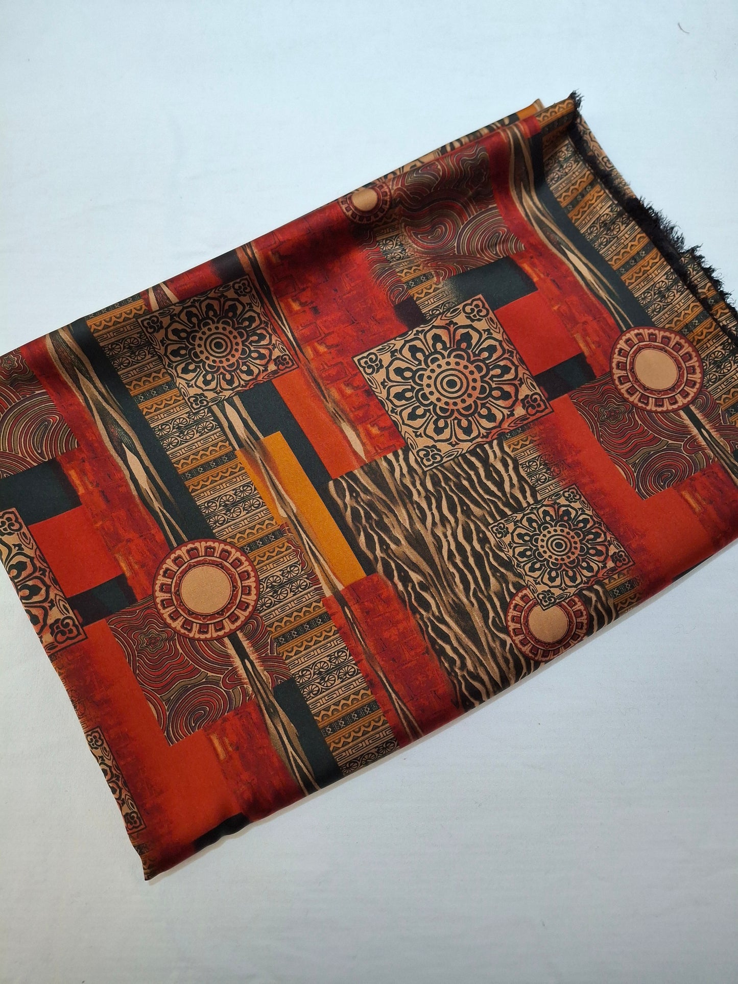 Printed Silk High Quality Full Suit Set,4 Meters Each,60"width