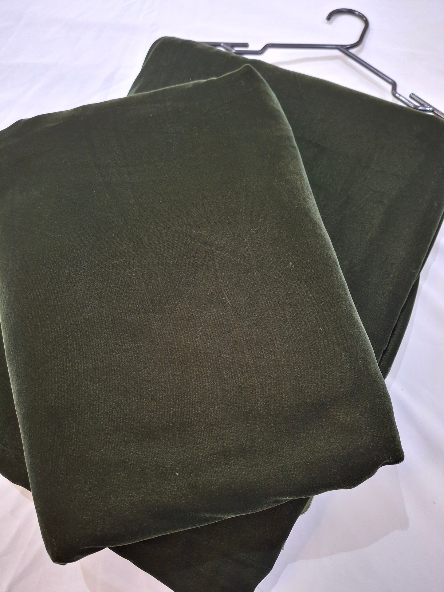 Micro Velvet Best Quality Khaki Green(mehndi colour),4 meters, 60"Width