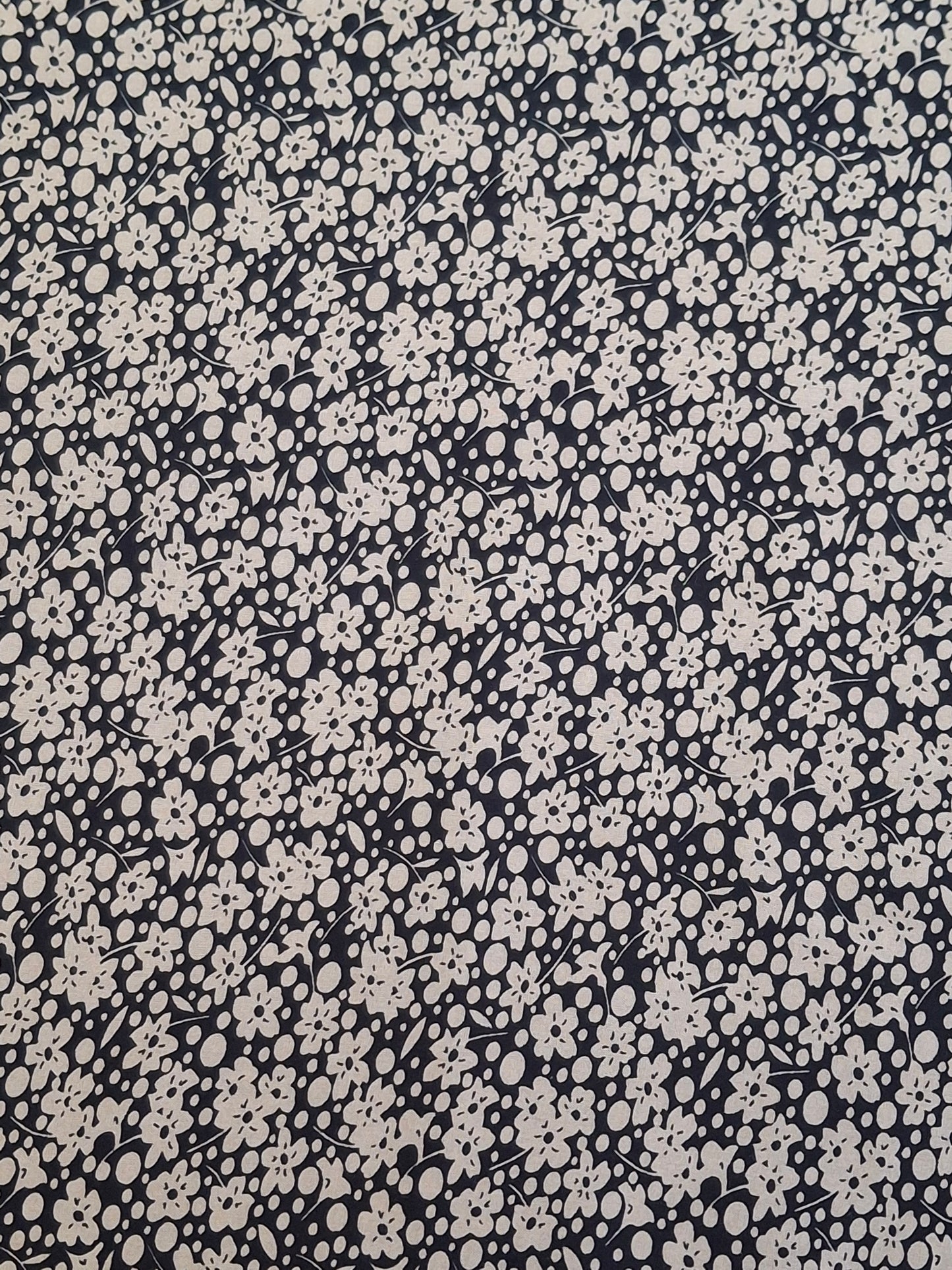 Midnight Petals Viscose Full Suit