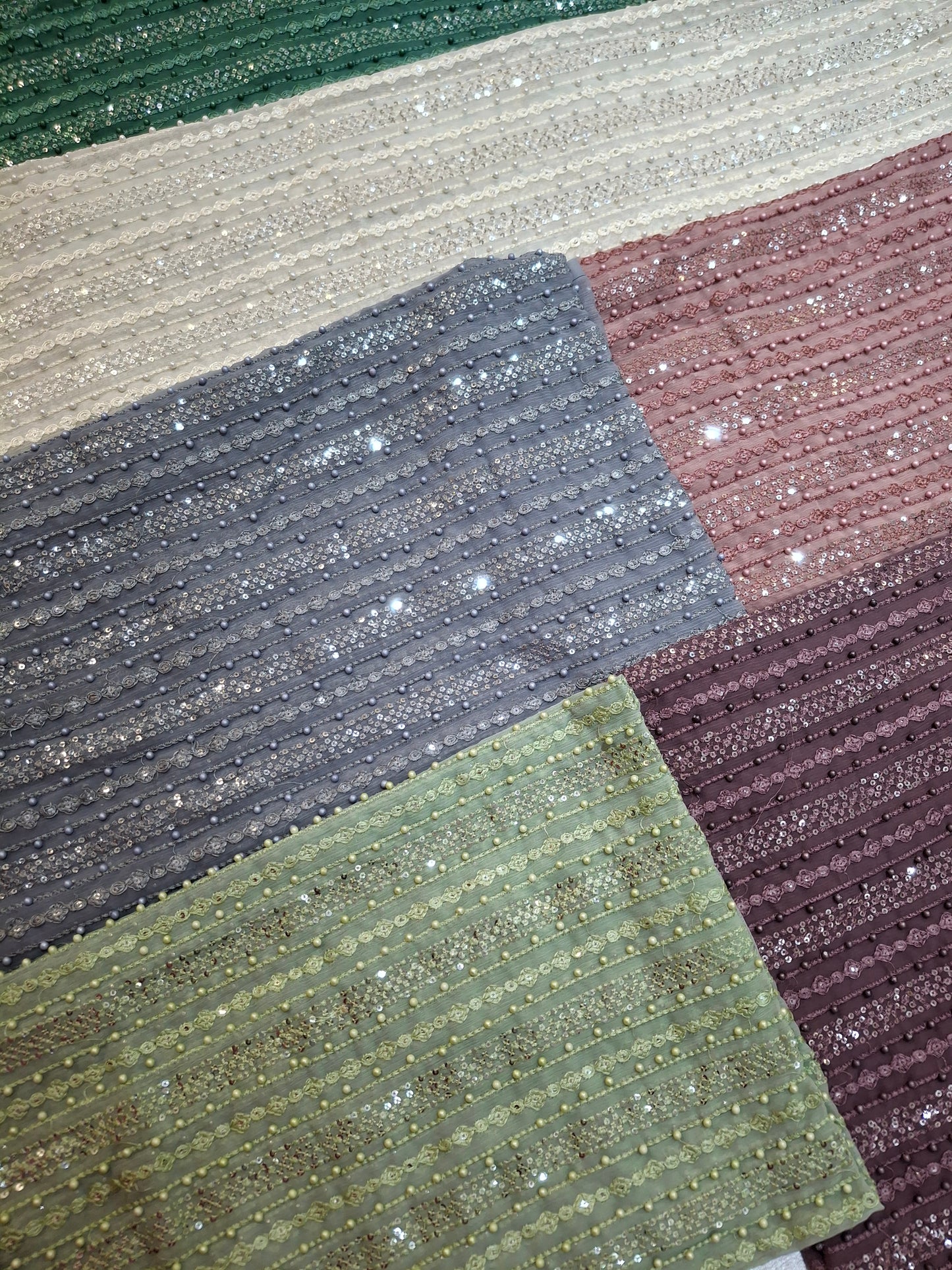 Pure Chiffon Unstitched Dress,4 piece suit set