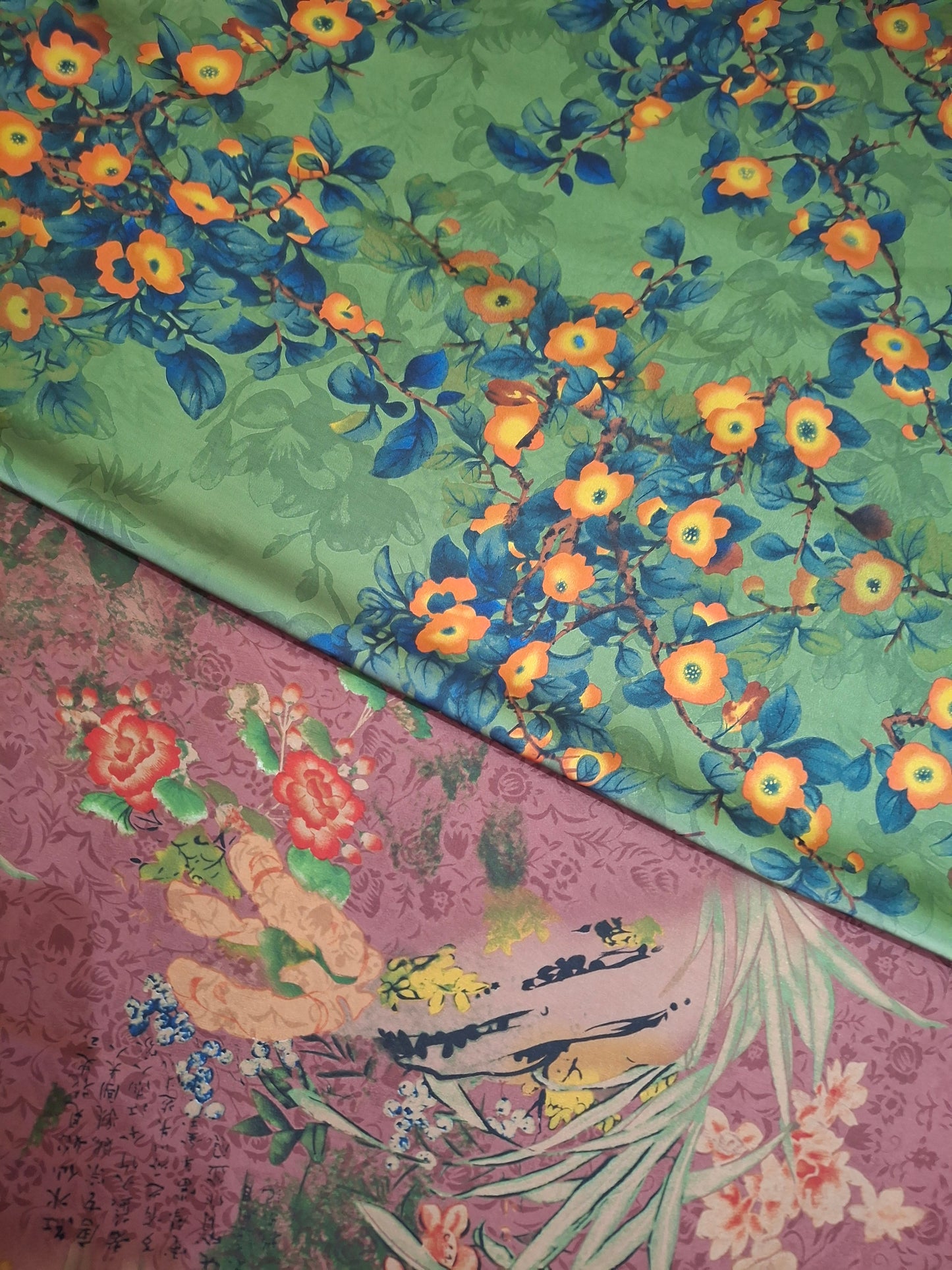 Printed Silk High Quality Full Suit Set,4 Meters Each,60"width