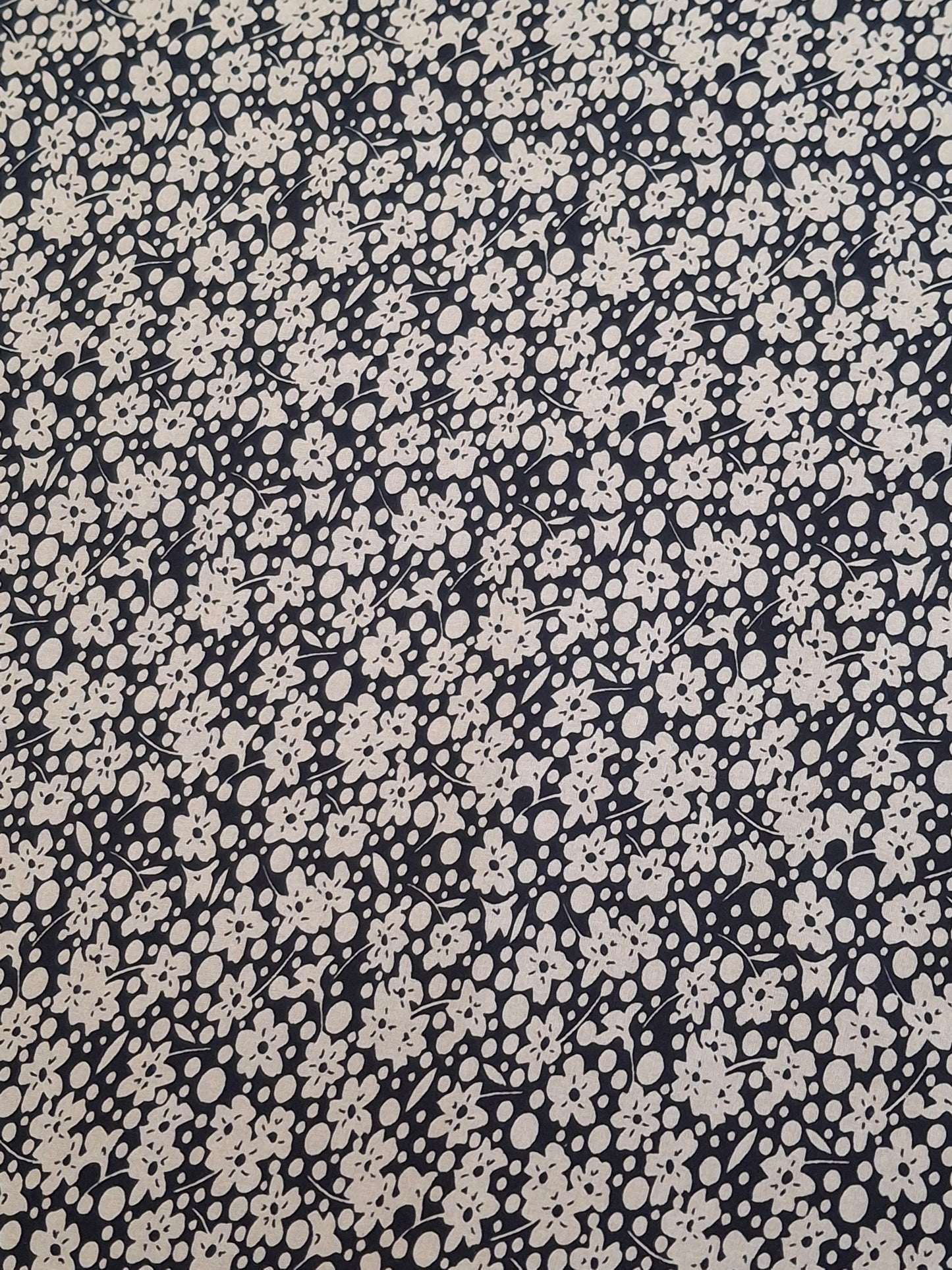 Midnight Petals Viscose Full Suit