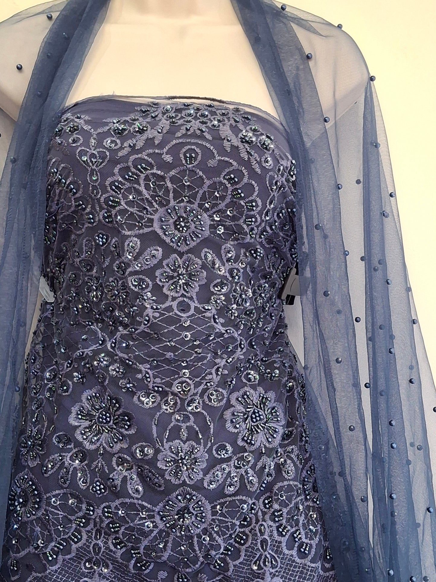 Luxurious Embroidered Net Fabric(4 piece suit set)