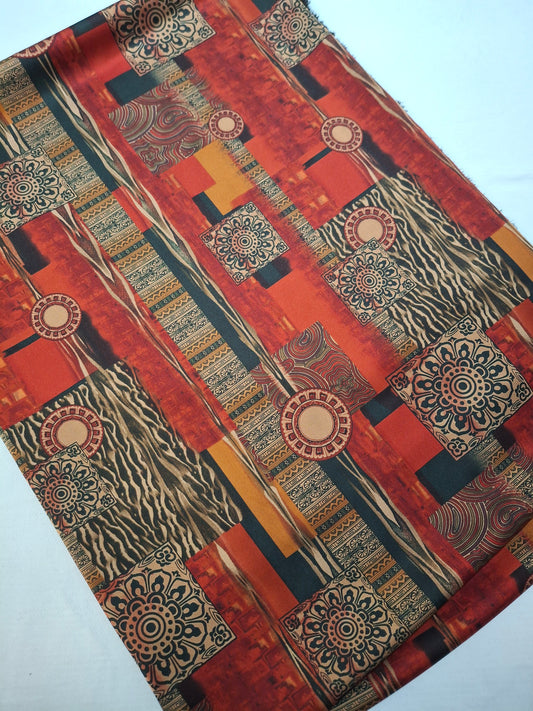 Printed Silk High Quality Full Suit Set,4 Meters Each,60"width