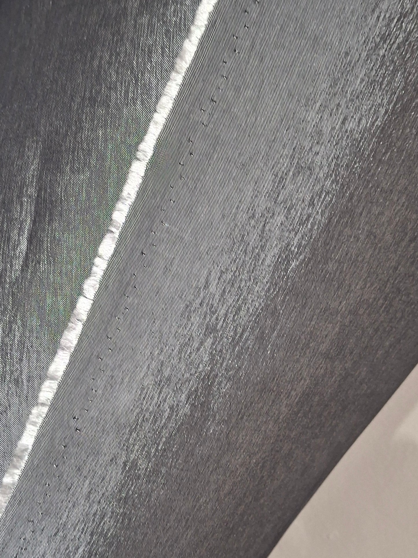 One way strachey Shiny Grey Fabric Top Quality,60"width,4-meters