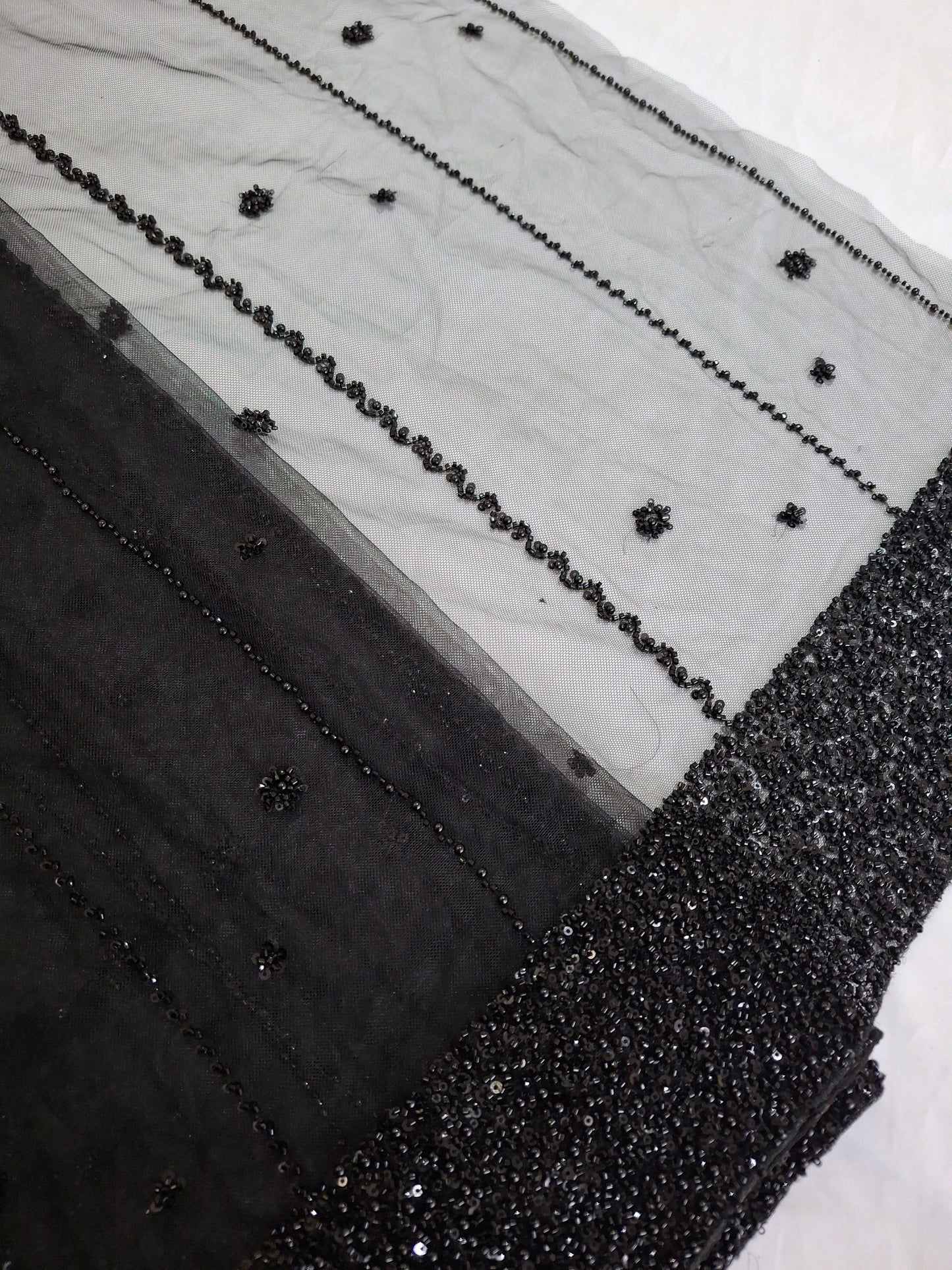 Luxurious ,Cut Dana Work,Net Dupatta Heavy Embroidered Sequins (2.3 meters)