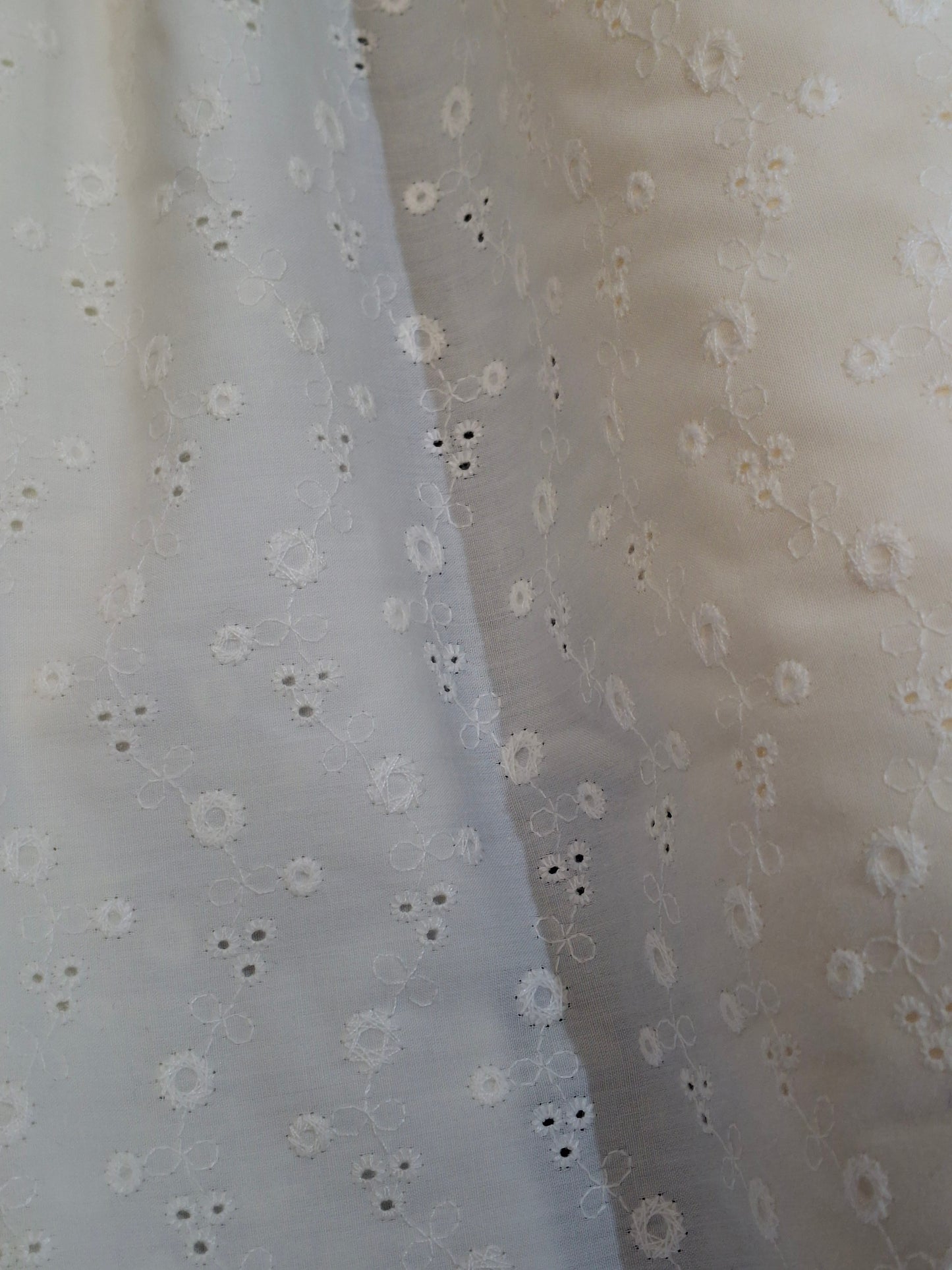 Chikankari-style Cotton Top Quality(4 meters, 60"width)