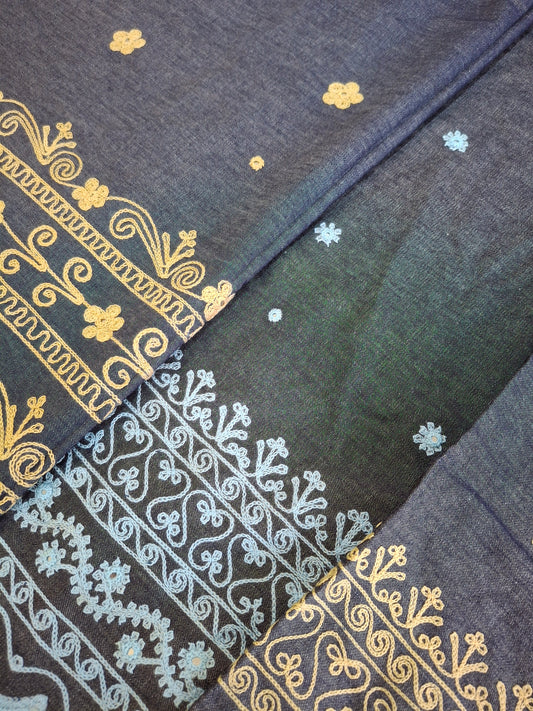 Embroidered Denim Cotton jeans fabrics Top Quality(2 yards,70"width)