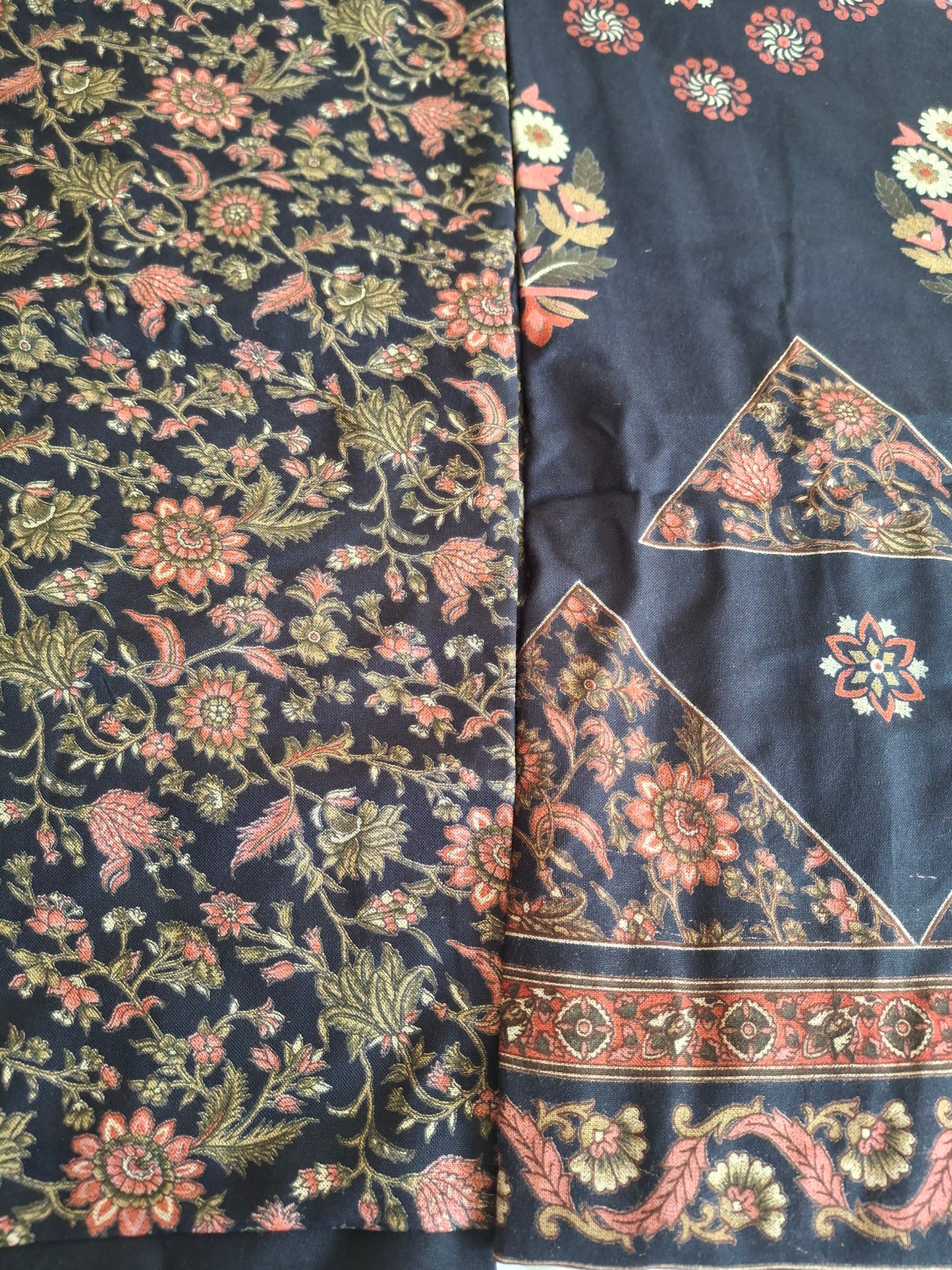 Alpiane Winter Warm Fabric Sunflower Bloom Print (3 piece suits)